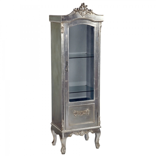 Boudoir Provence Display Cabinet - Silver