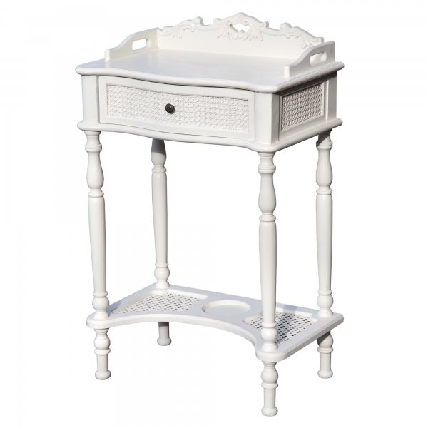 Boudoir Provence Bedside Table - Antique White