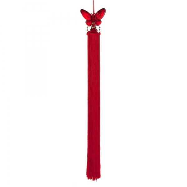 Red Tassel with Crystal