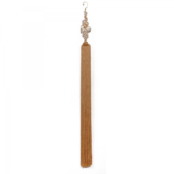 Honey Champagne Long Tassel with Crystal