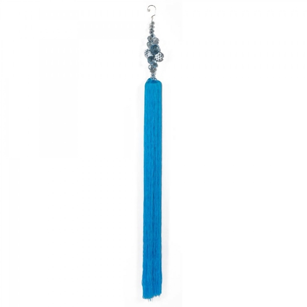 Water Blue  Long Tassel with Crystal
