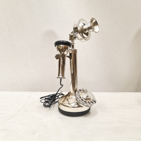 Candlestick Vintage Telephone Silver