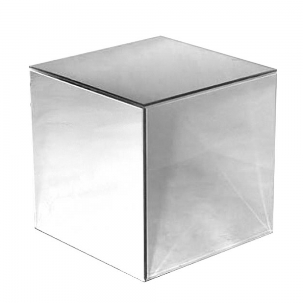 Clear Mirrored Cube