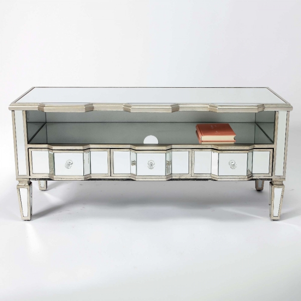 Vintage Venezia Mirrored Media Unit 