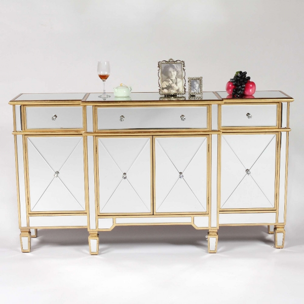 Genevieve Gold Mirrored Sideboard