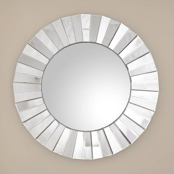 Venetian Contemporary Round Mirror