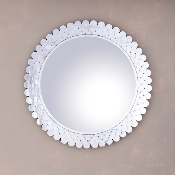 Venetian Contemporary Round Mirror