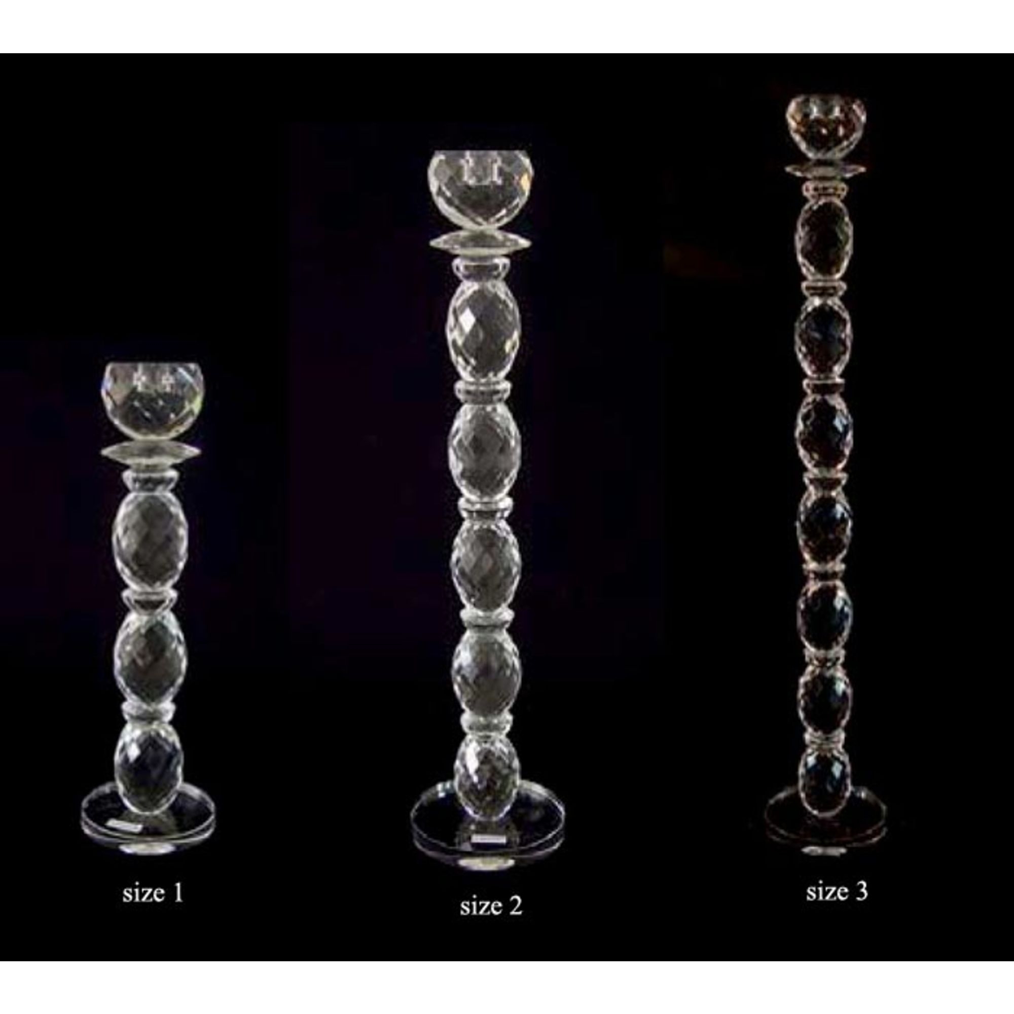 Crystal Candle Holder size - 2