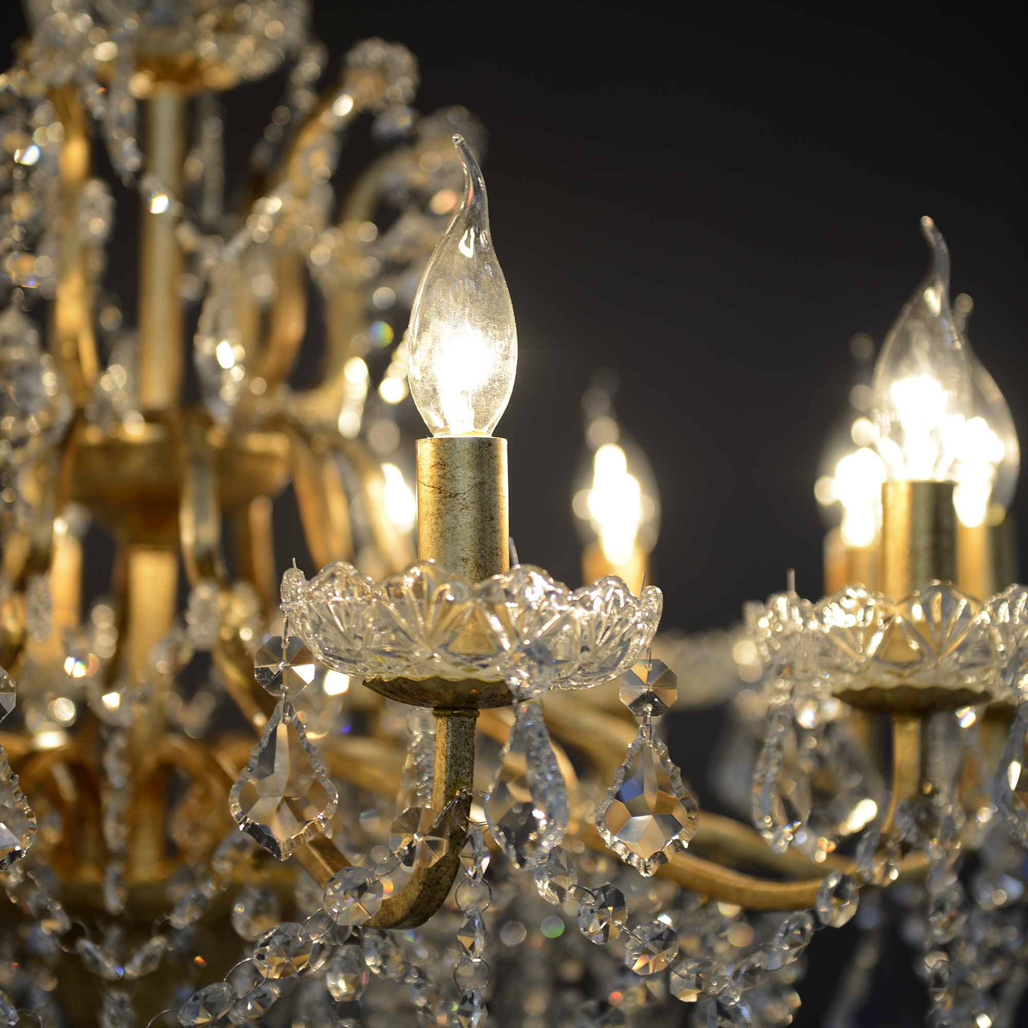 Vivianne 12 Light Chandelier - Gold