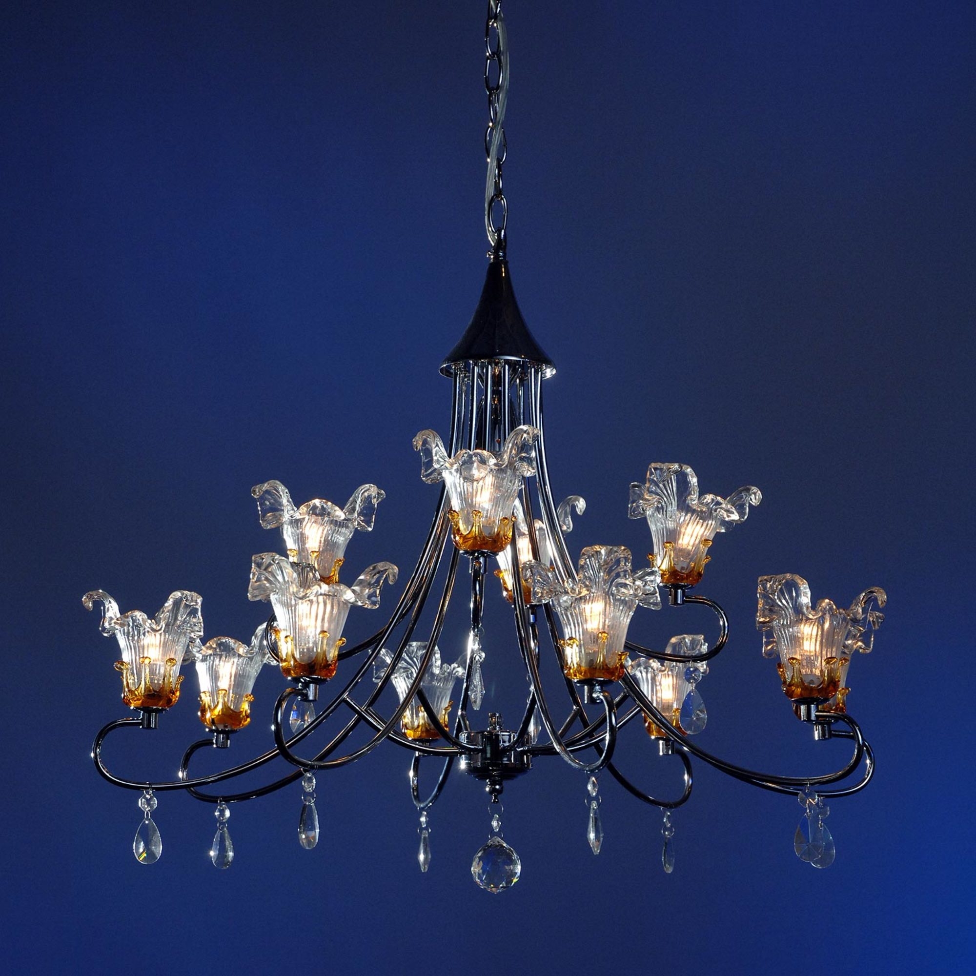 13 Light Chandelier - Chrome