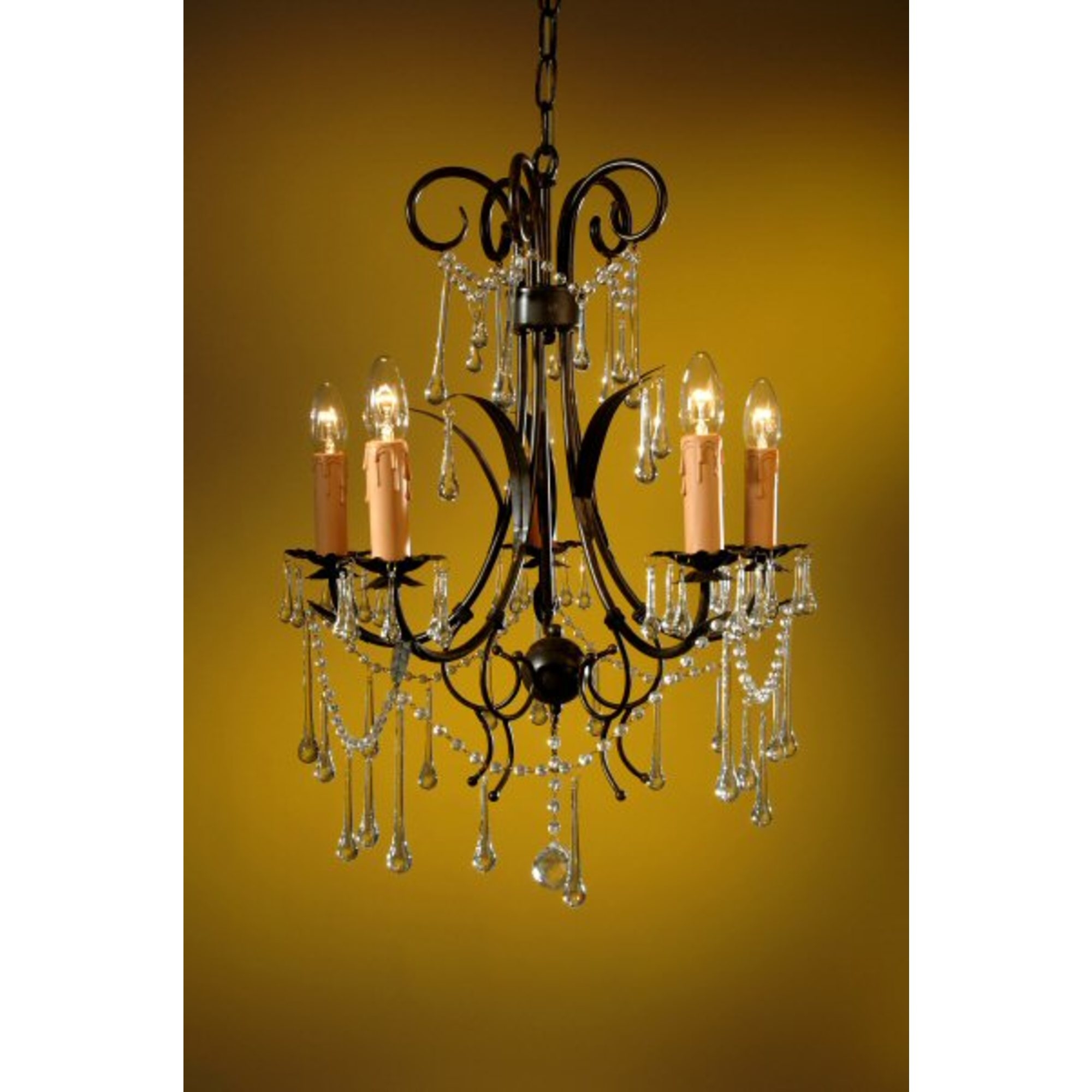 Bronze Chandelier - 5 Arm