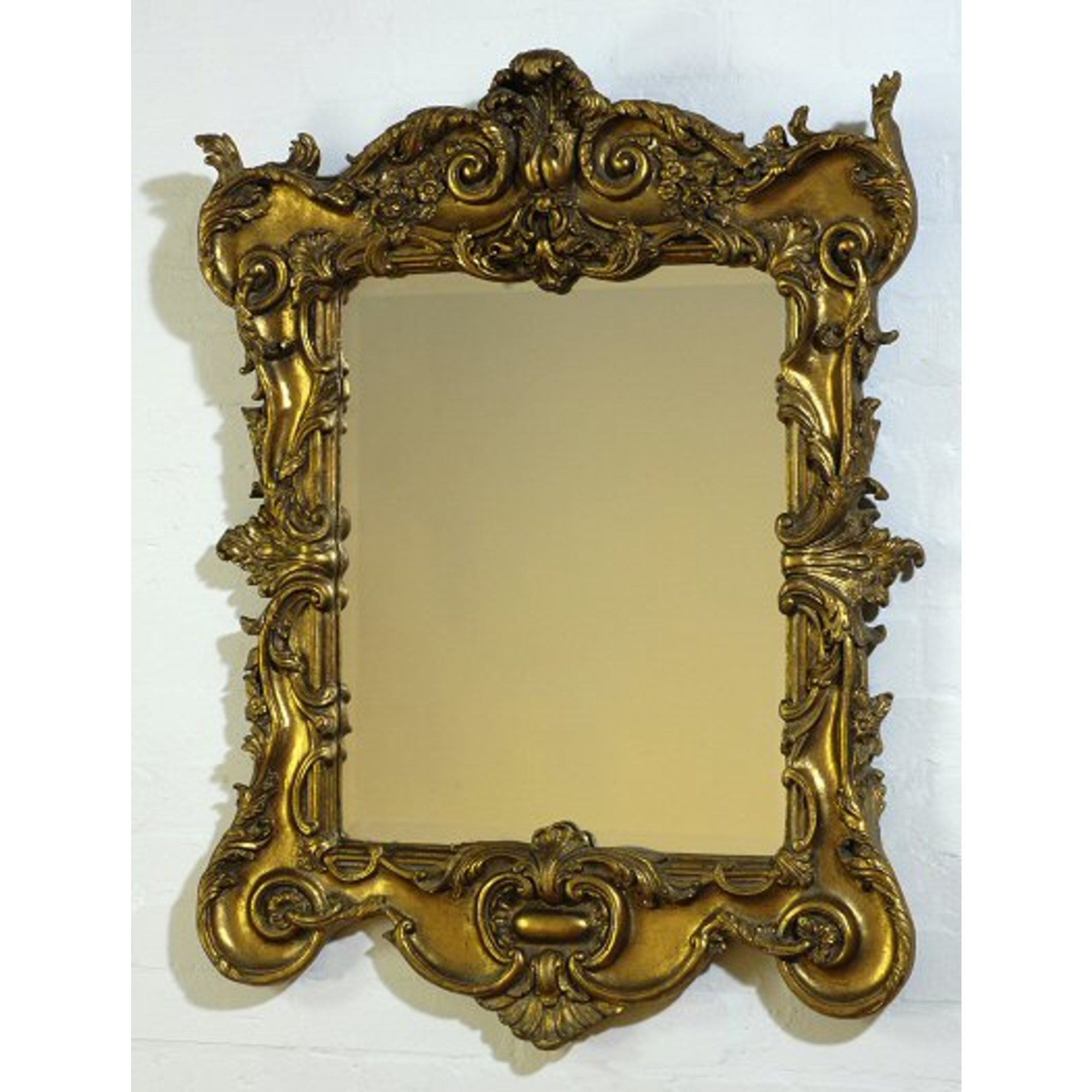 Gold Gilt Leaf Bevelled Mirror