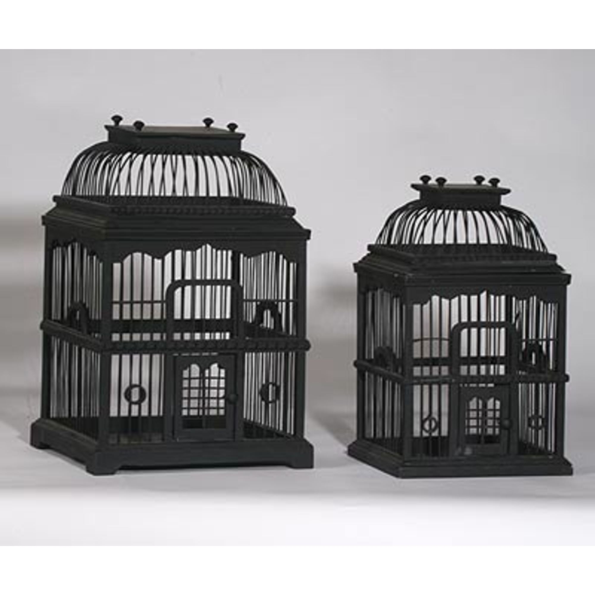 Wooden Birdcages, Black