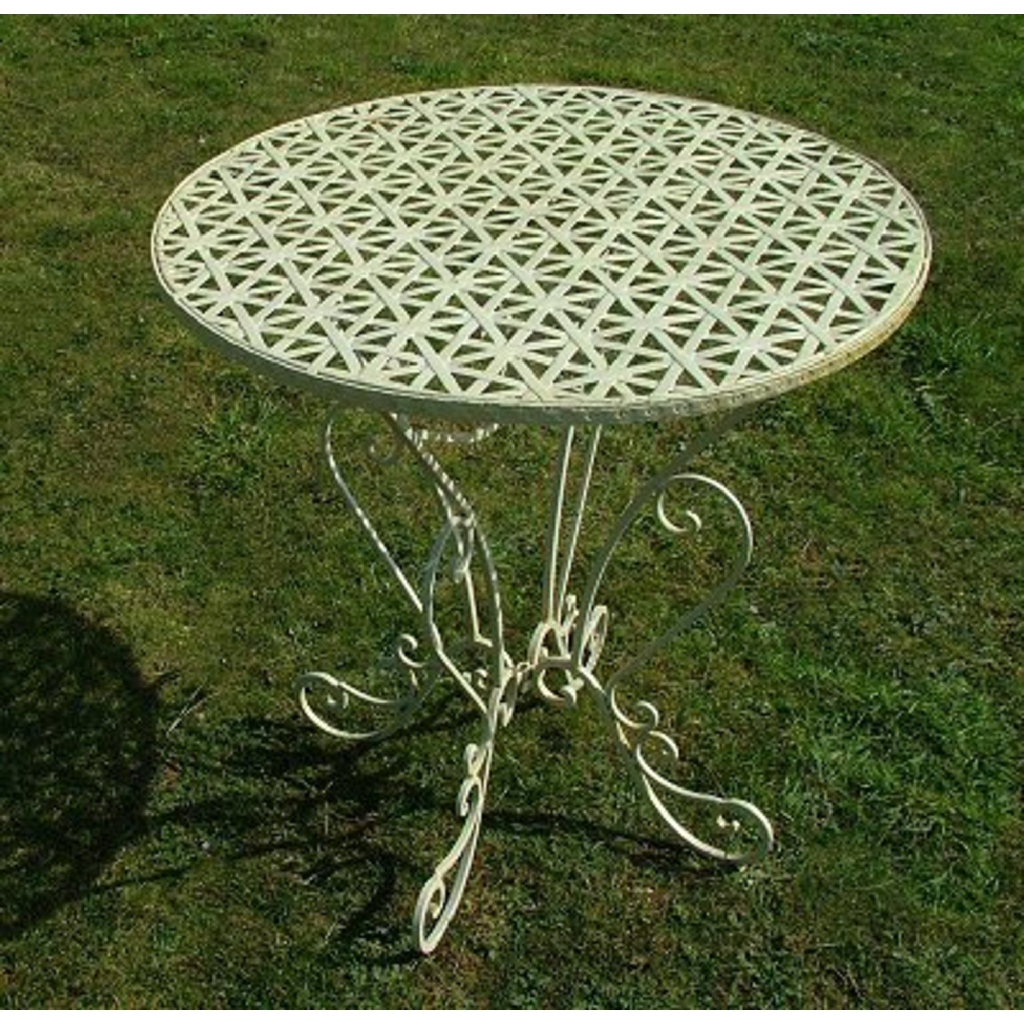 Round Metal Garden Table 