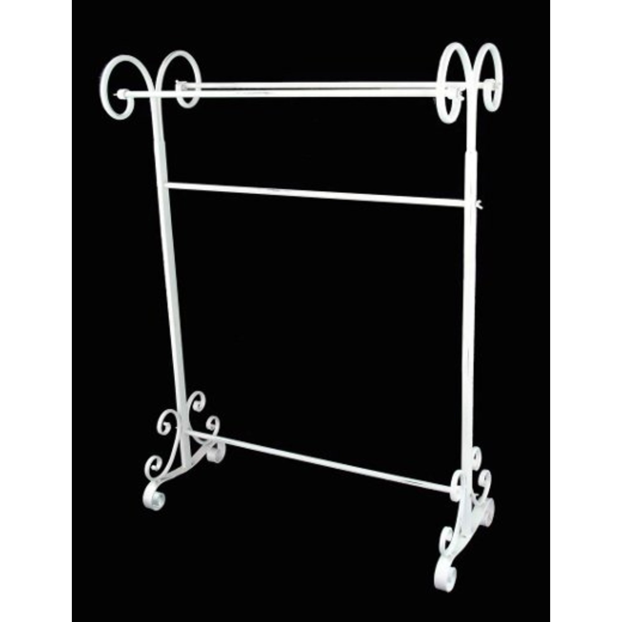 Antique White Iron Hanging Rail 