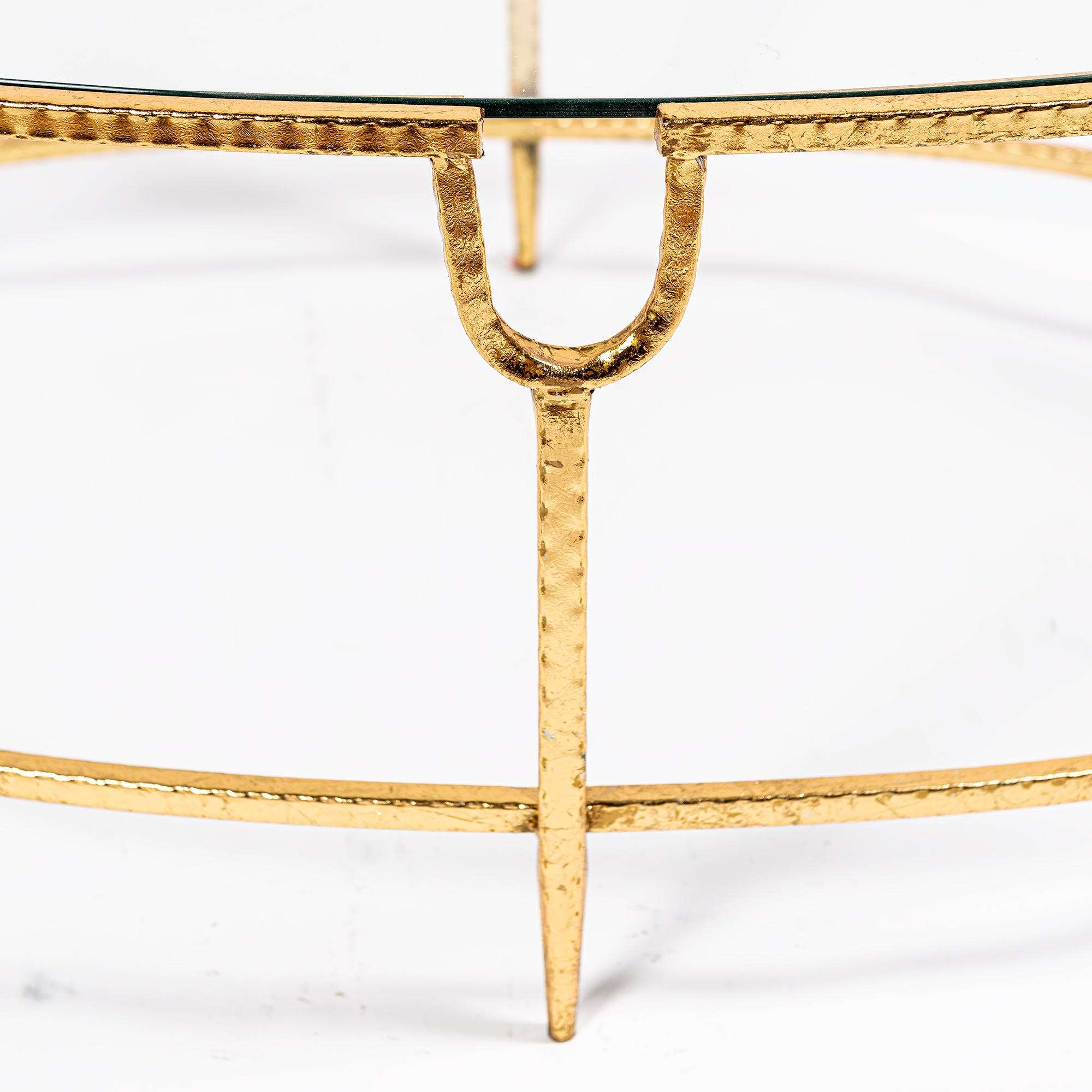 Gin Shu Metal Coffee Table - Gold Gilt Leaf