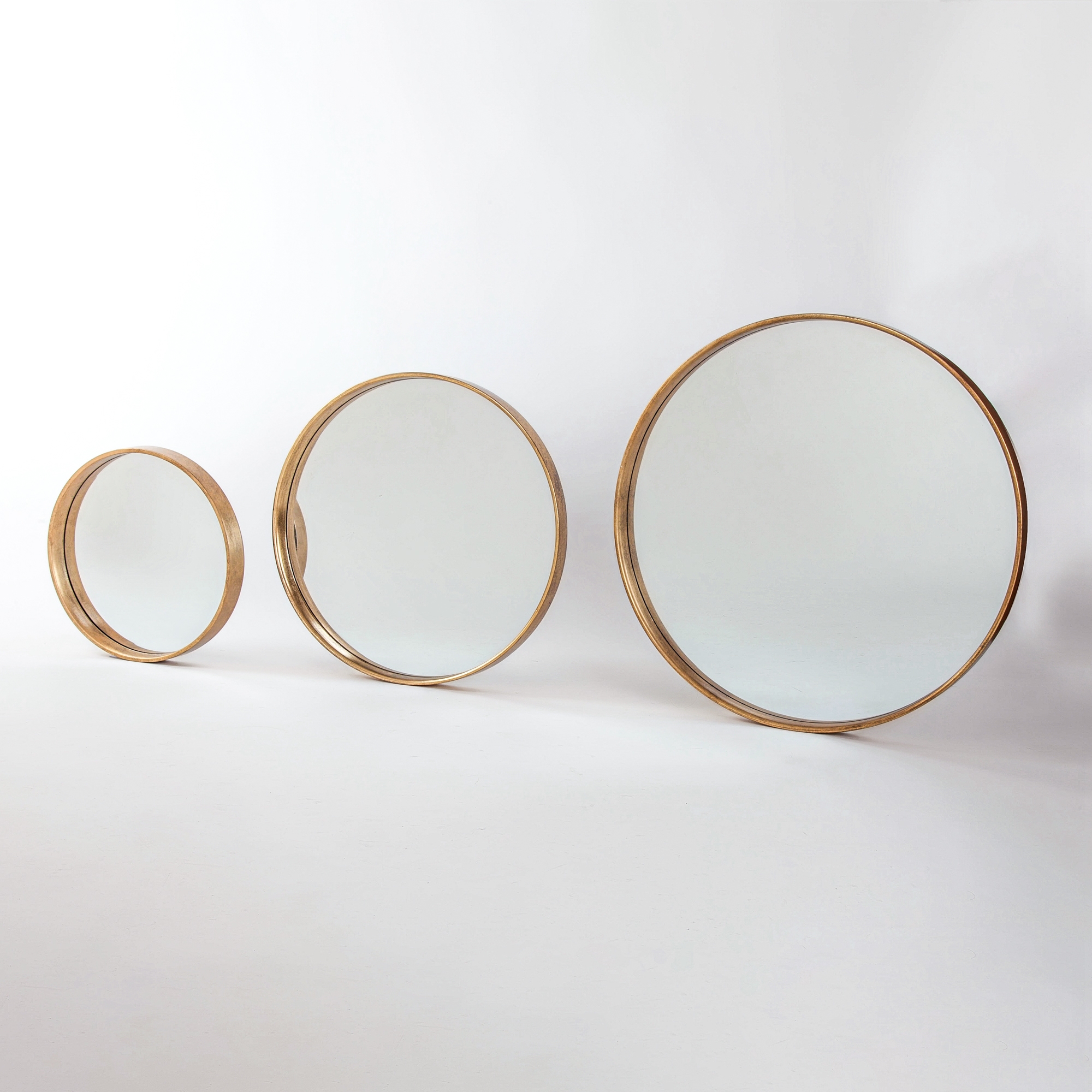 Gin Shu Metal Mirror - Gold Gilt Leaf