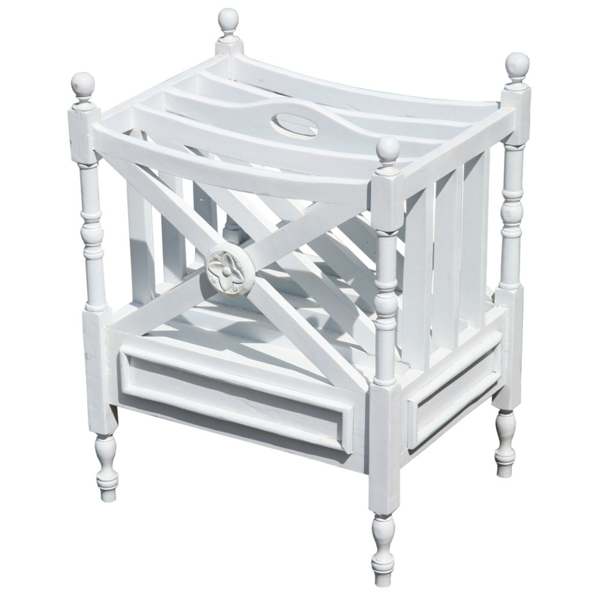 White Magazine Rack