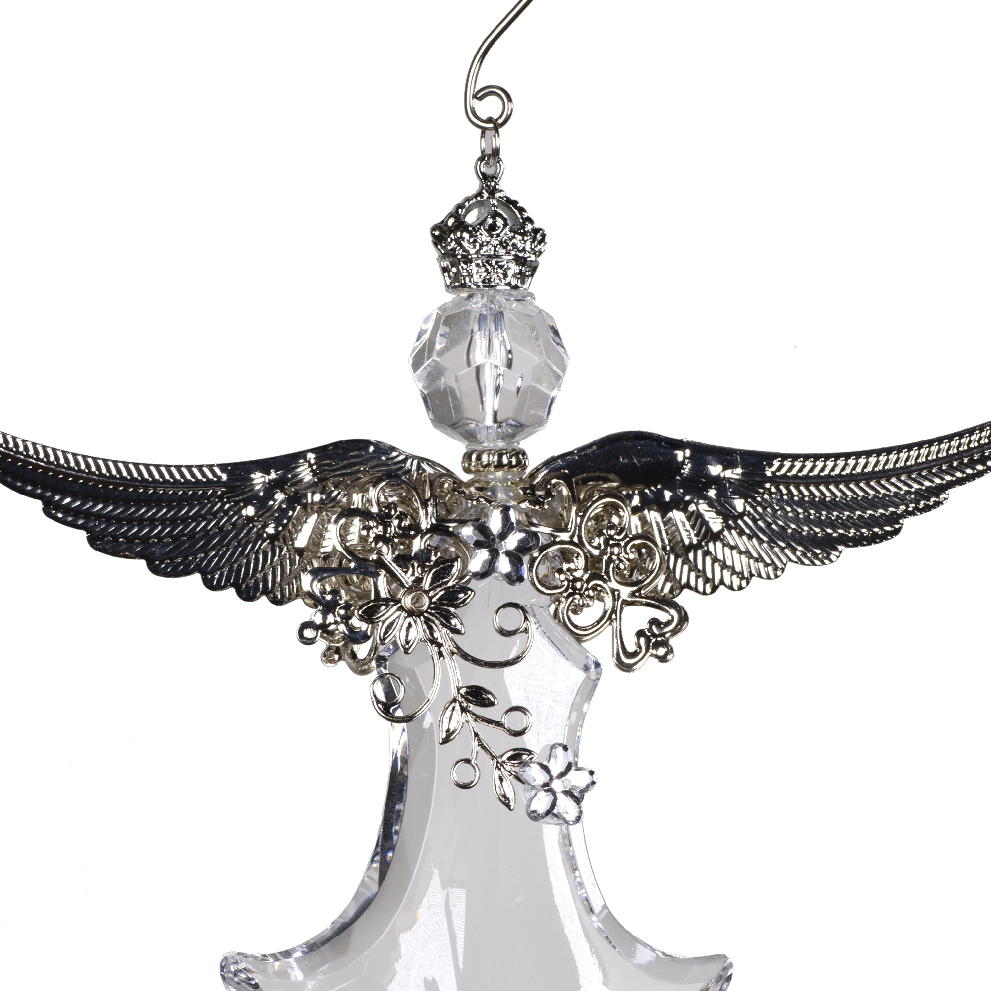Decorative Accessories Angel Clear Acrylic with Silver