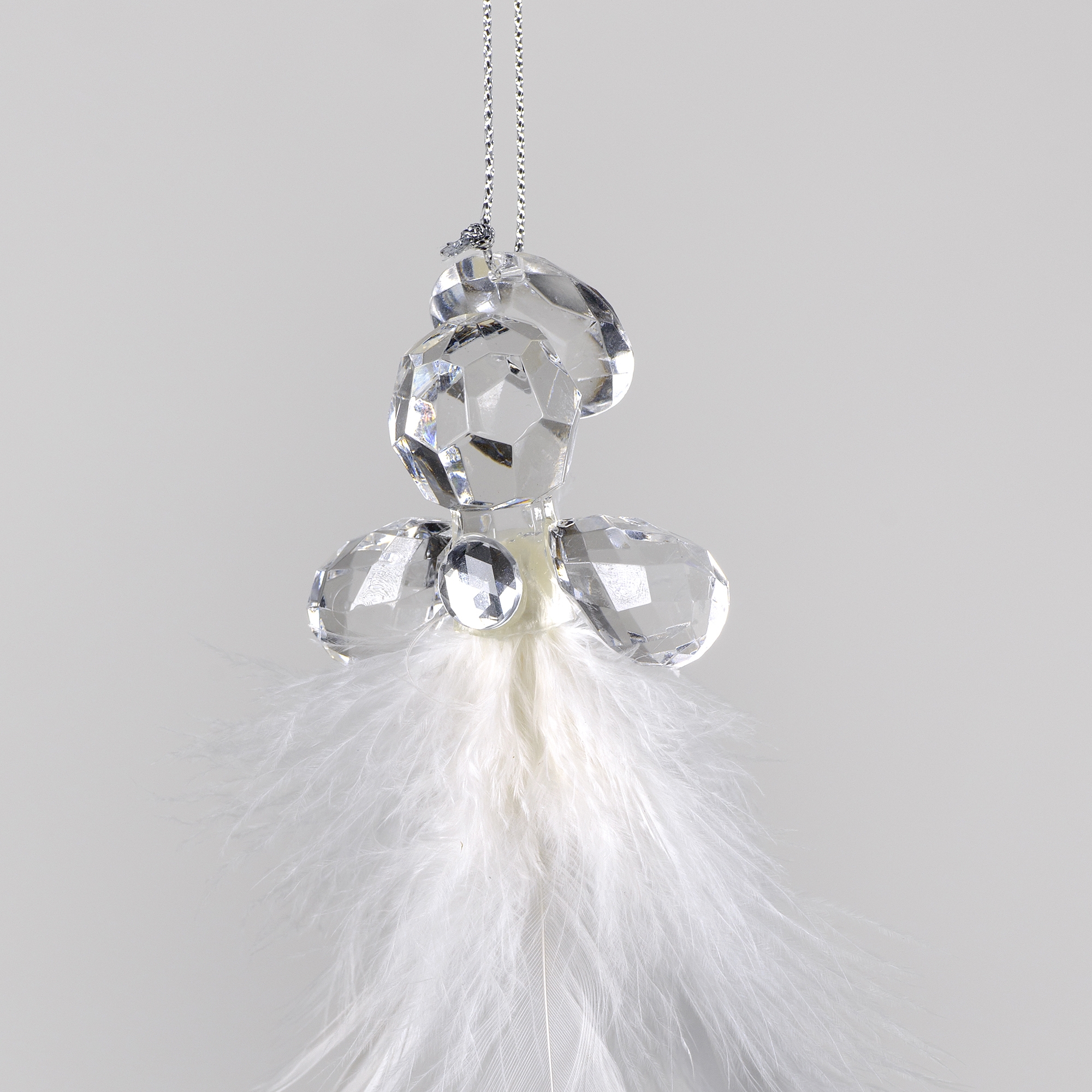 Decorative Accessories Angel Clear Acrylic with Feather 