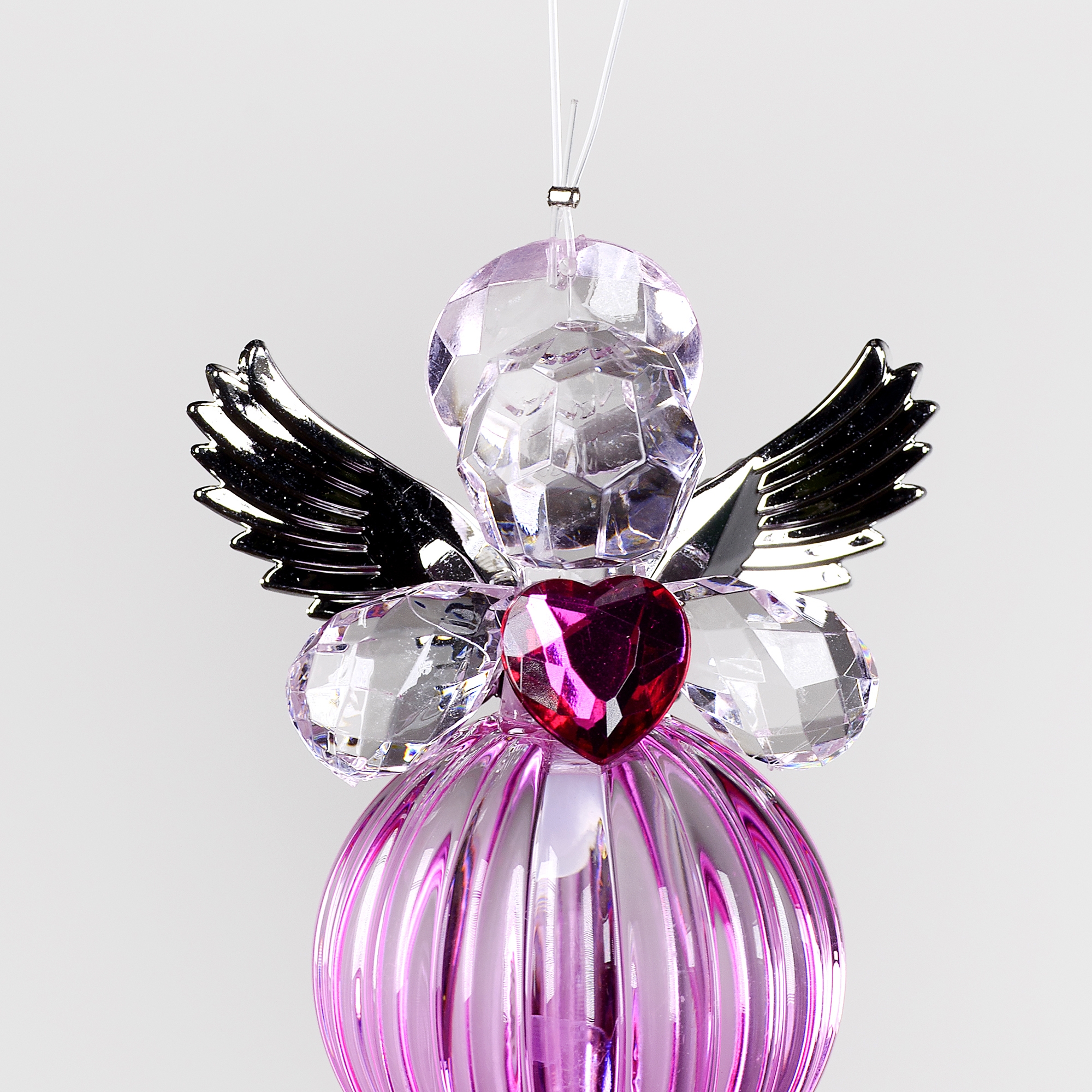 Decorative Accessories Angel Pink Acrylic with Silver