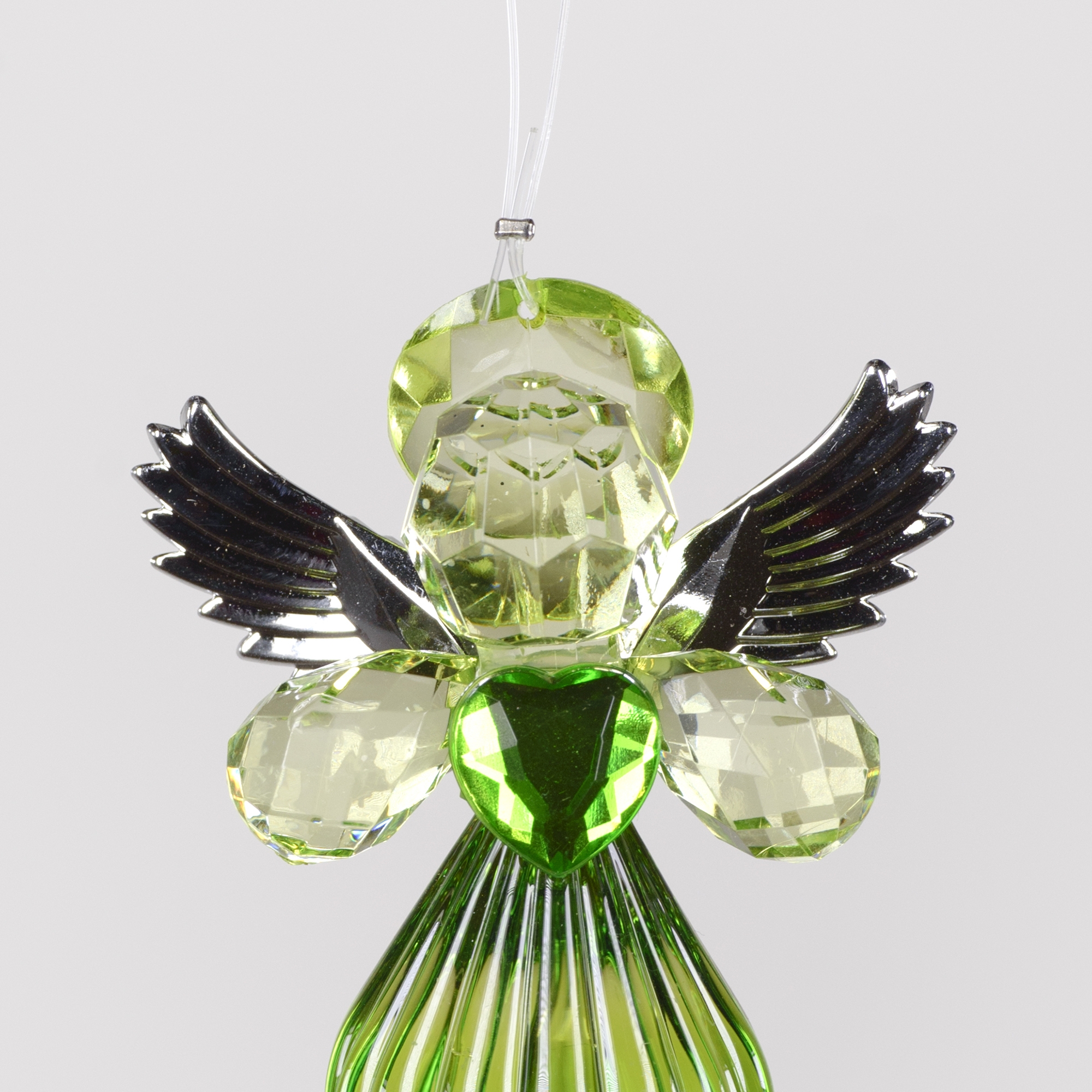 Decorative Accessories Angel Green Acrylic with Silver