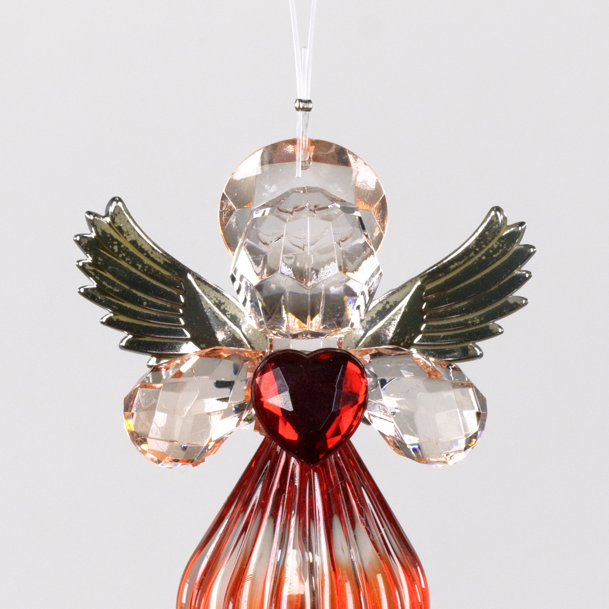 Decorative Accessories Angel Red Acrylic with Gold