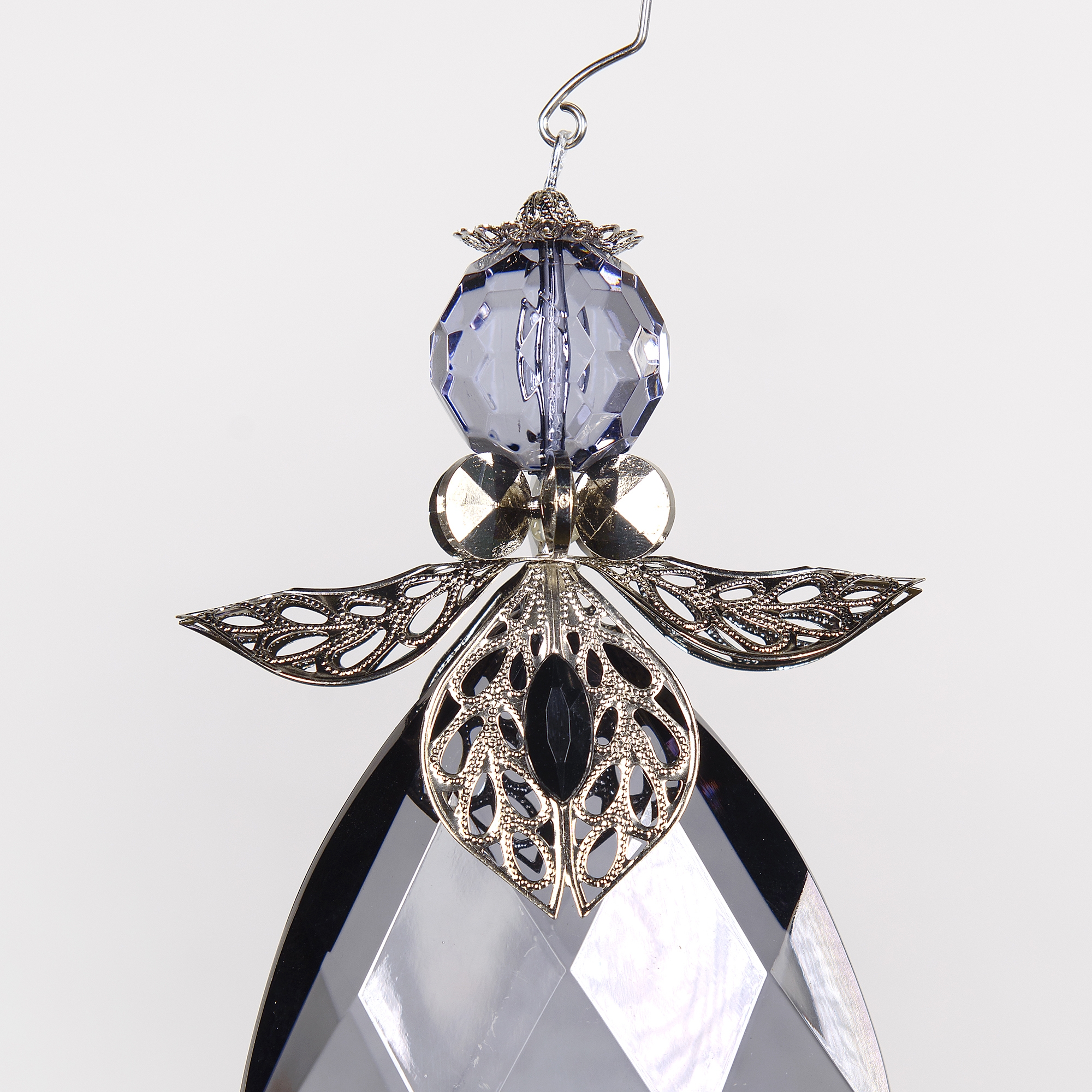Decorative Accessories Angel Clear Acrylic Teardrop with Silver