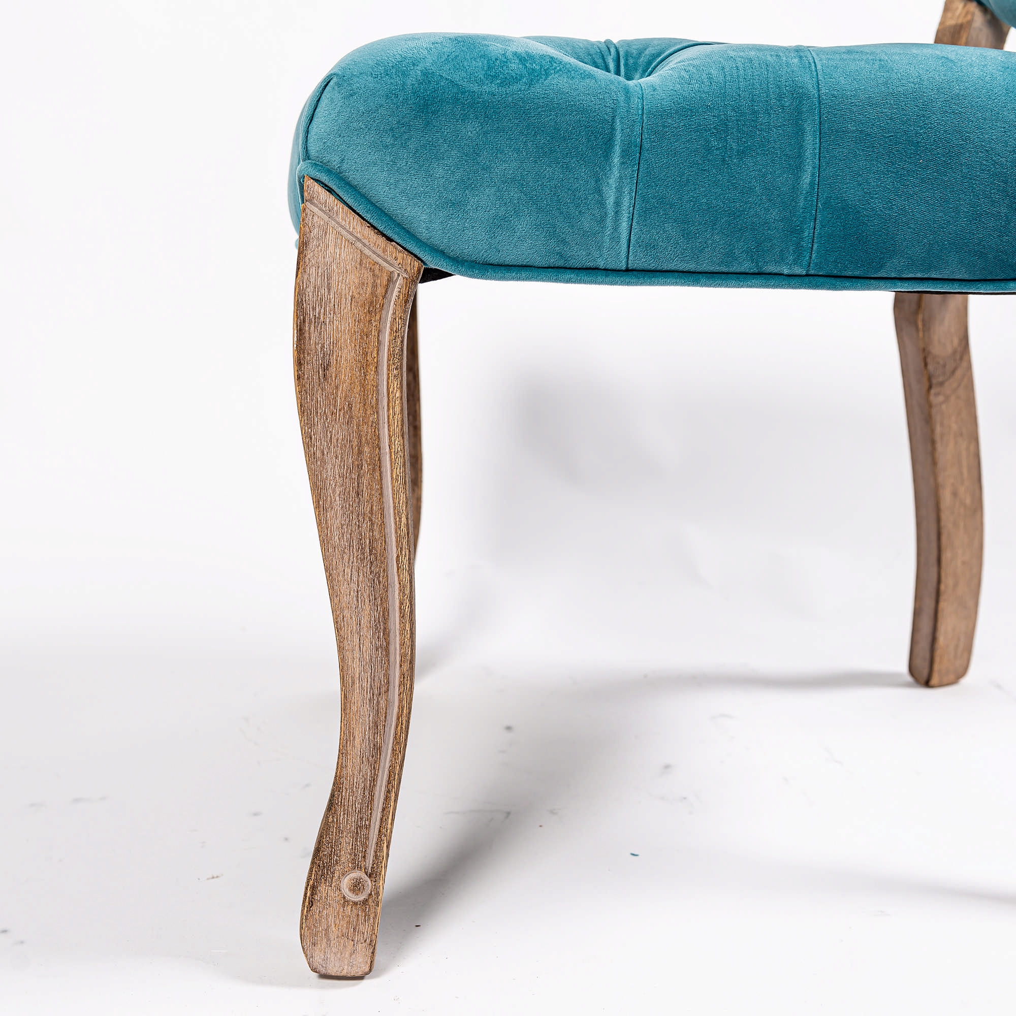 Sea Blue Velvet Dining Chair