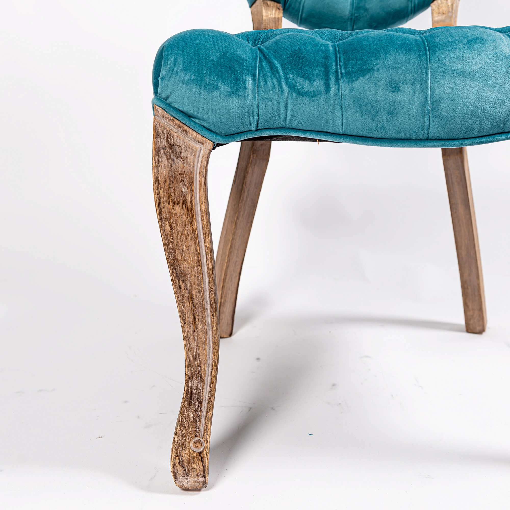 Sea Blue Velvet Dining Chair