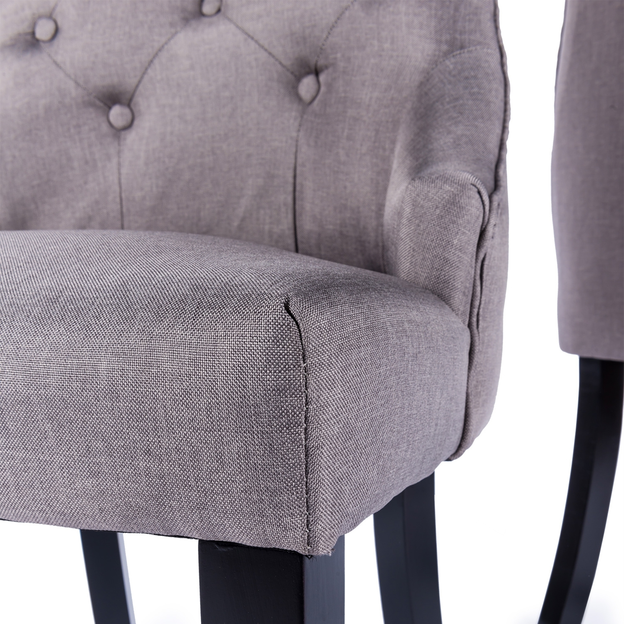 Linen Oak Leg Dining Chair