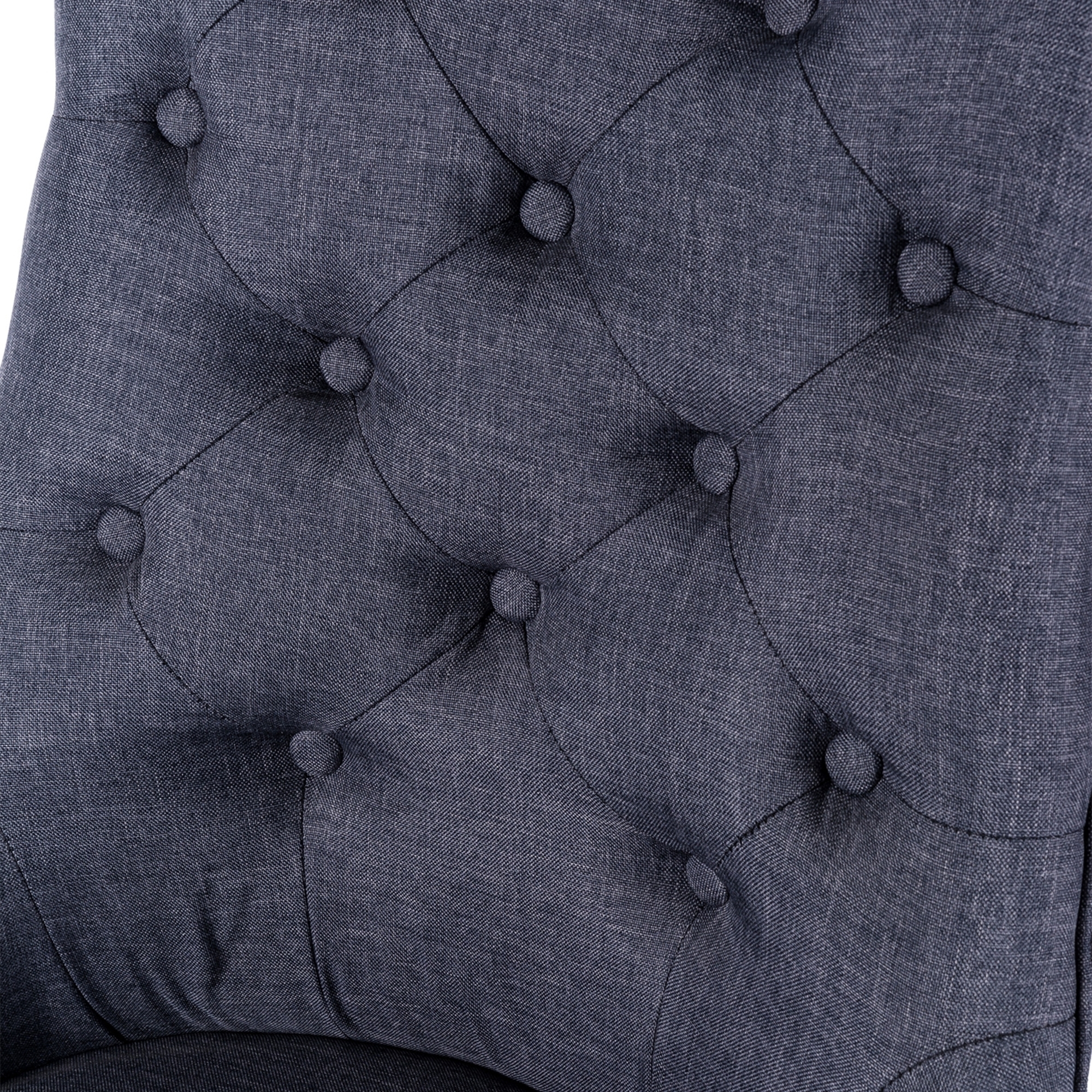 Linen Dining Chair - Grey