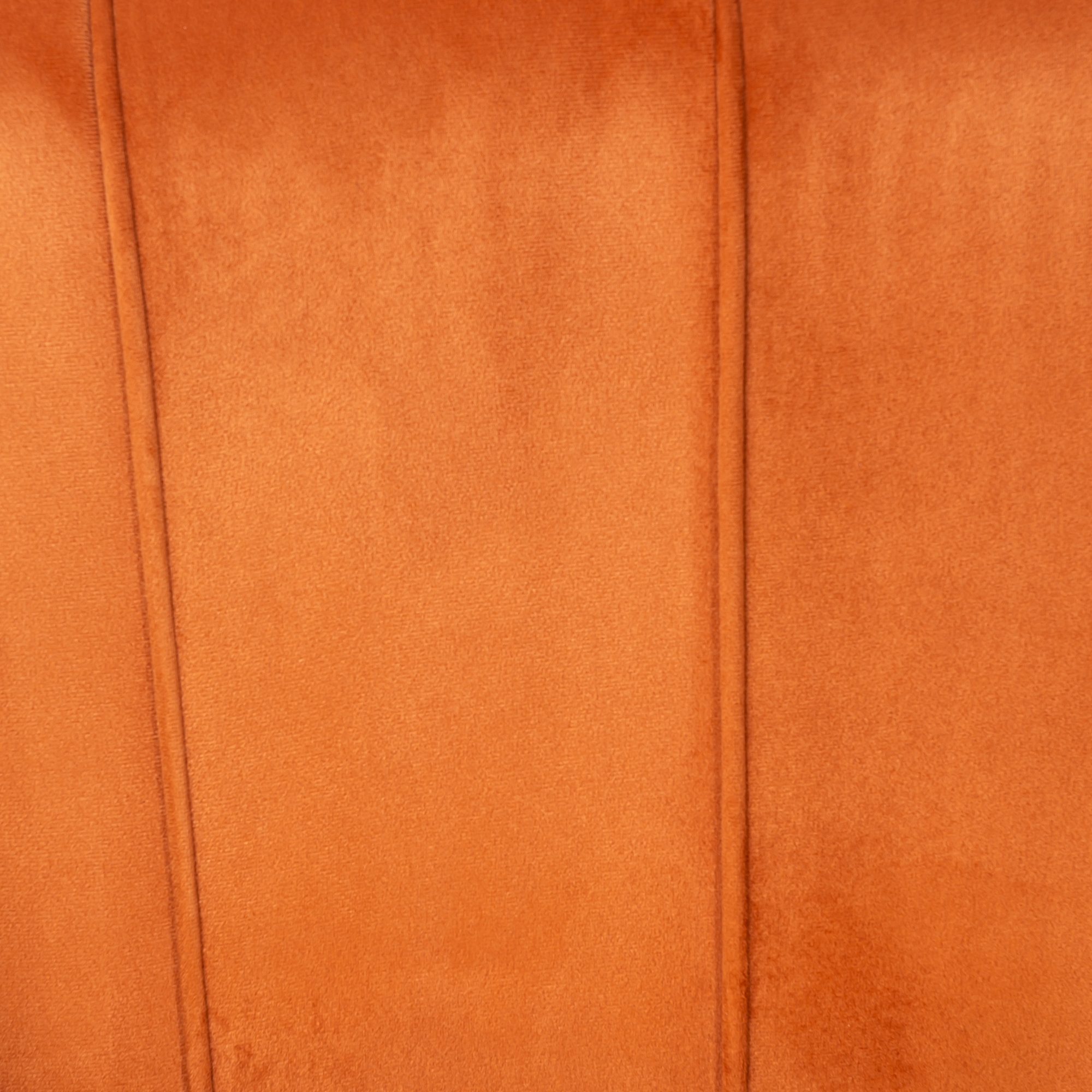 Burnt Orange Velvet Sofa With Gold Legs