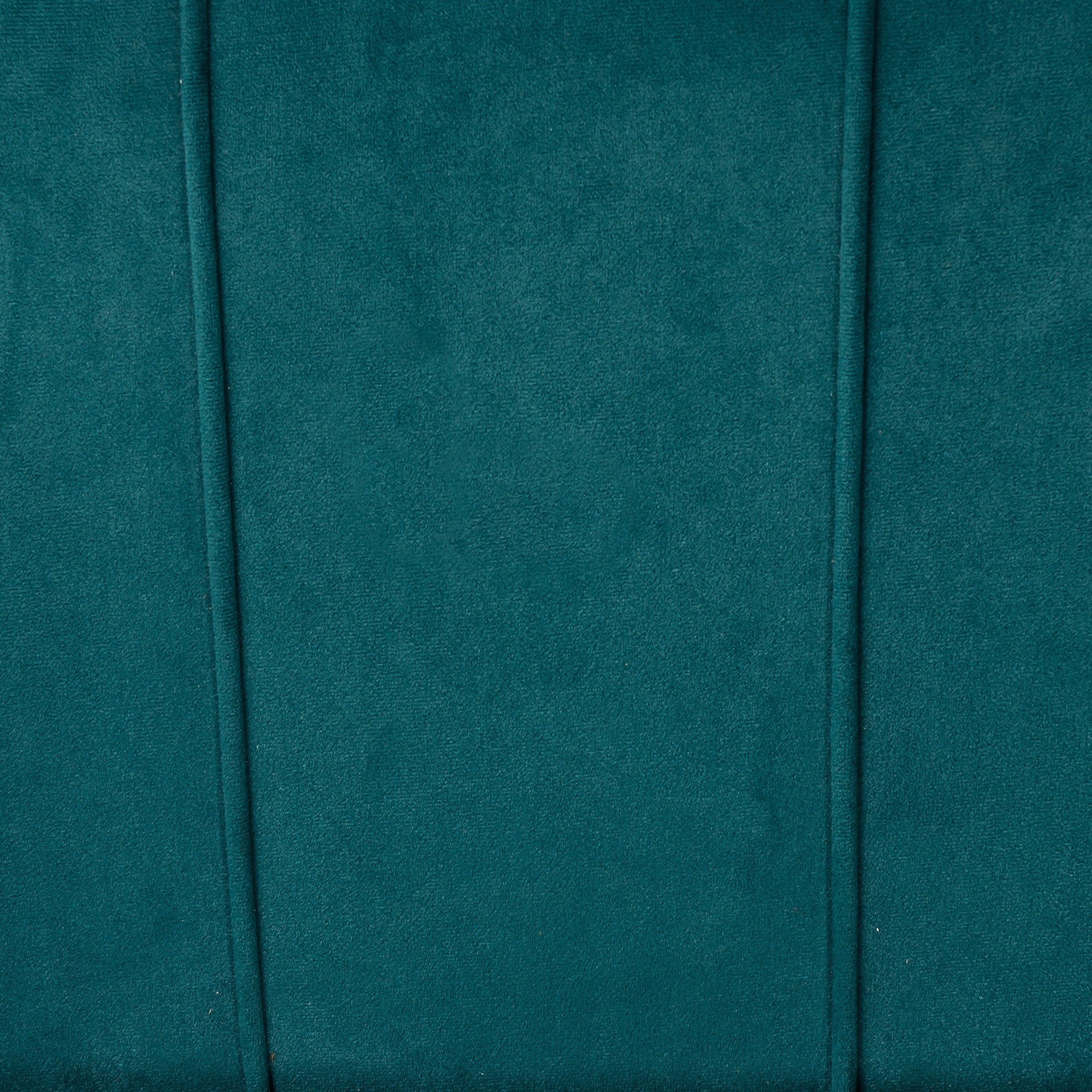 Deep Teal Velvet Sofa With Gold Legs