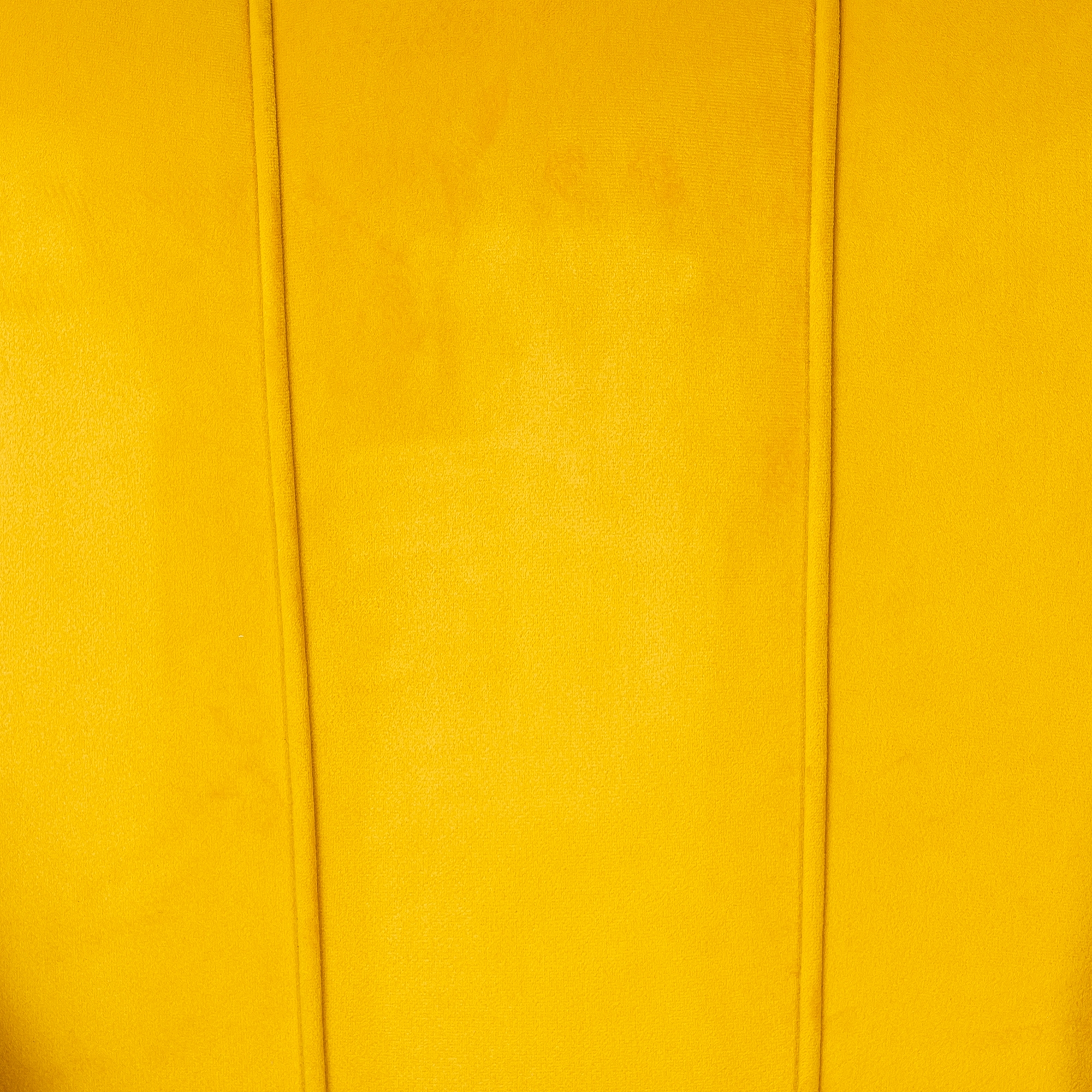 Bright Mustard Velvet Sofa With Gold Legs
