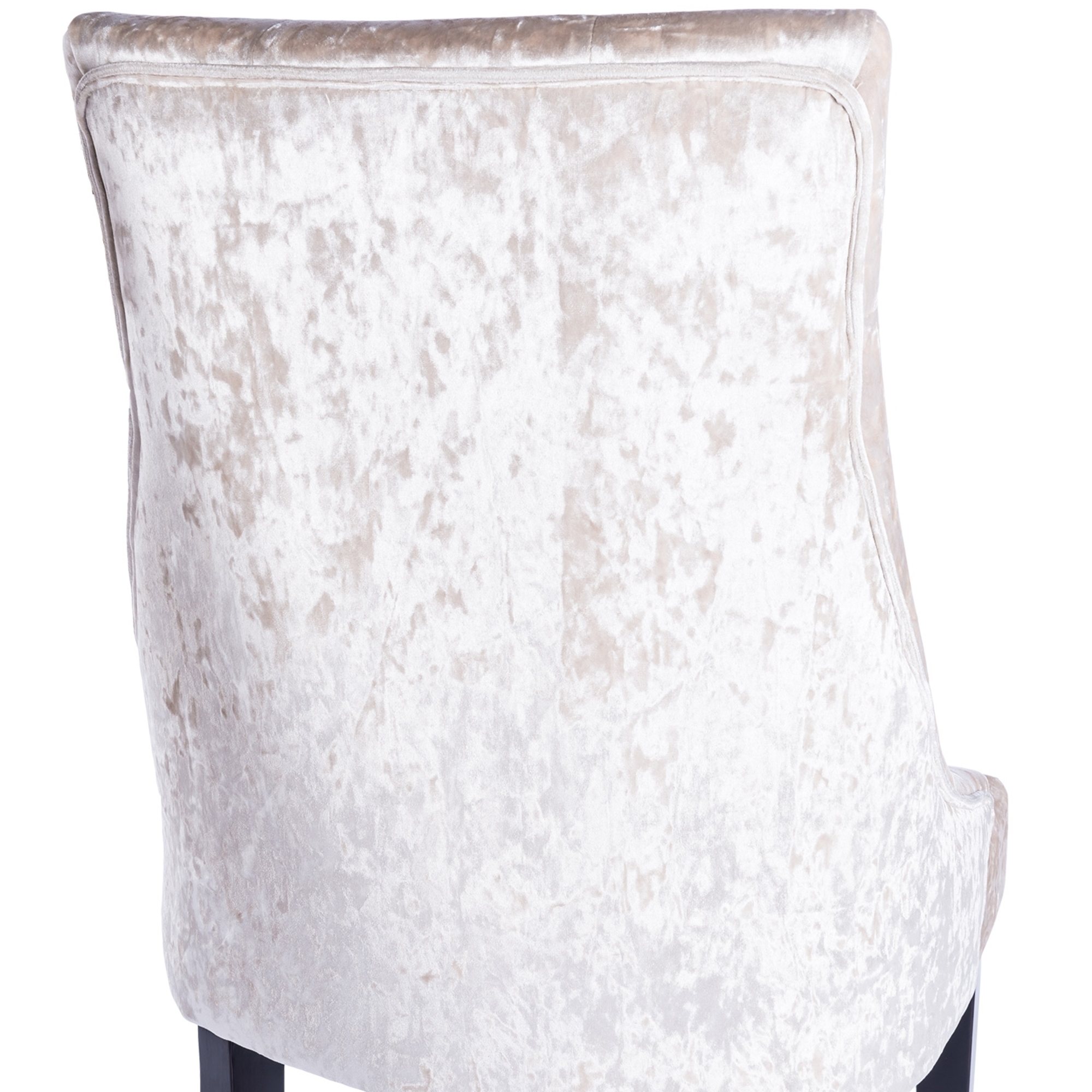 Crushed Velvet Dining Chair - Ivory