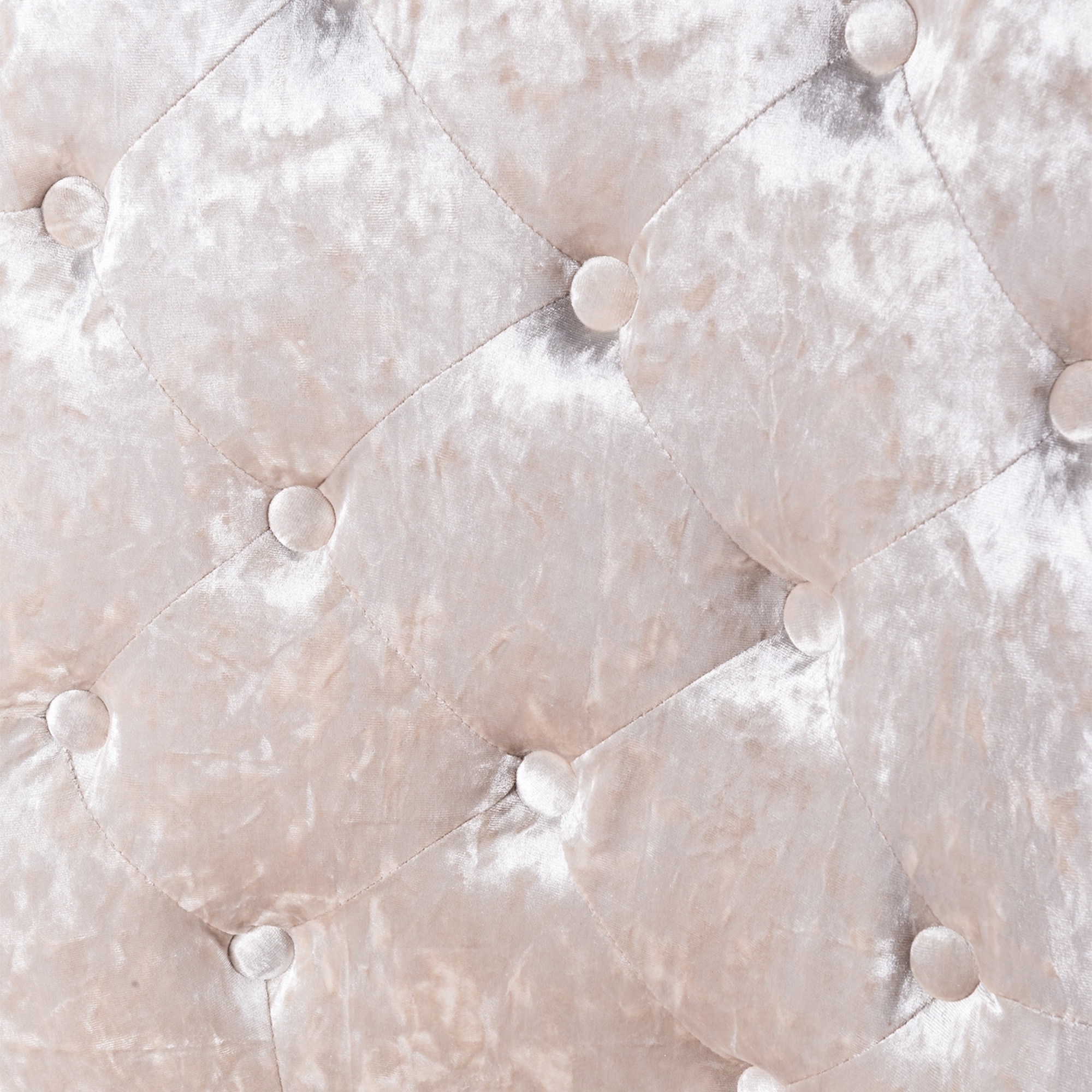 Crushed Velvet Dining Chair - Ivory