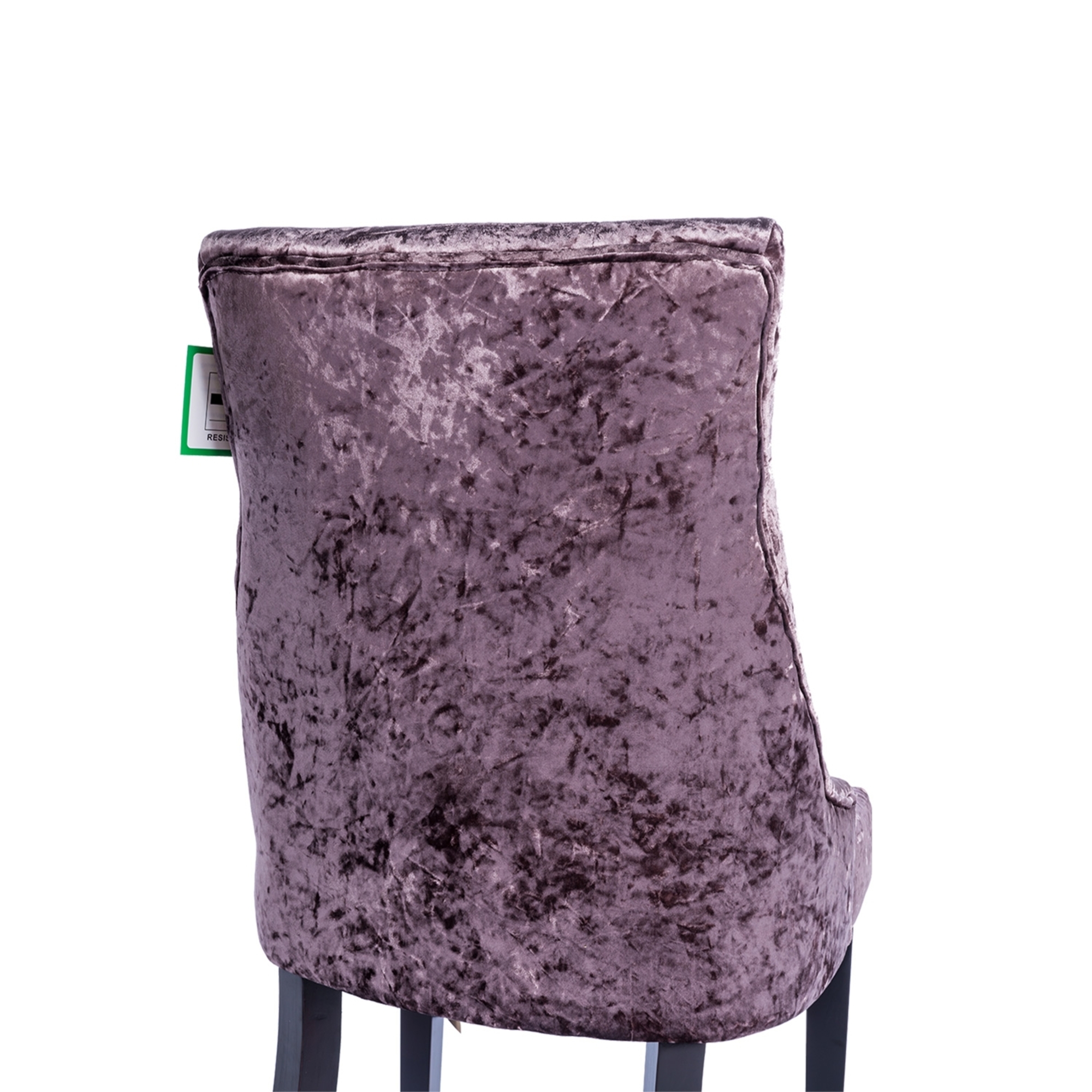 Crushed Velvet Dining Chair - Aubergine