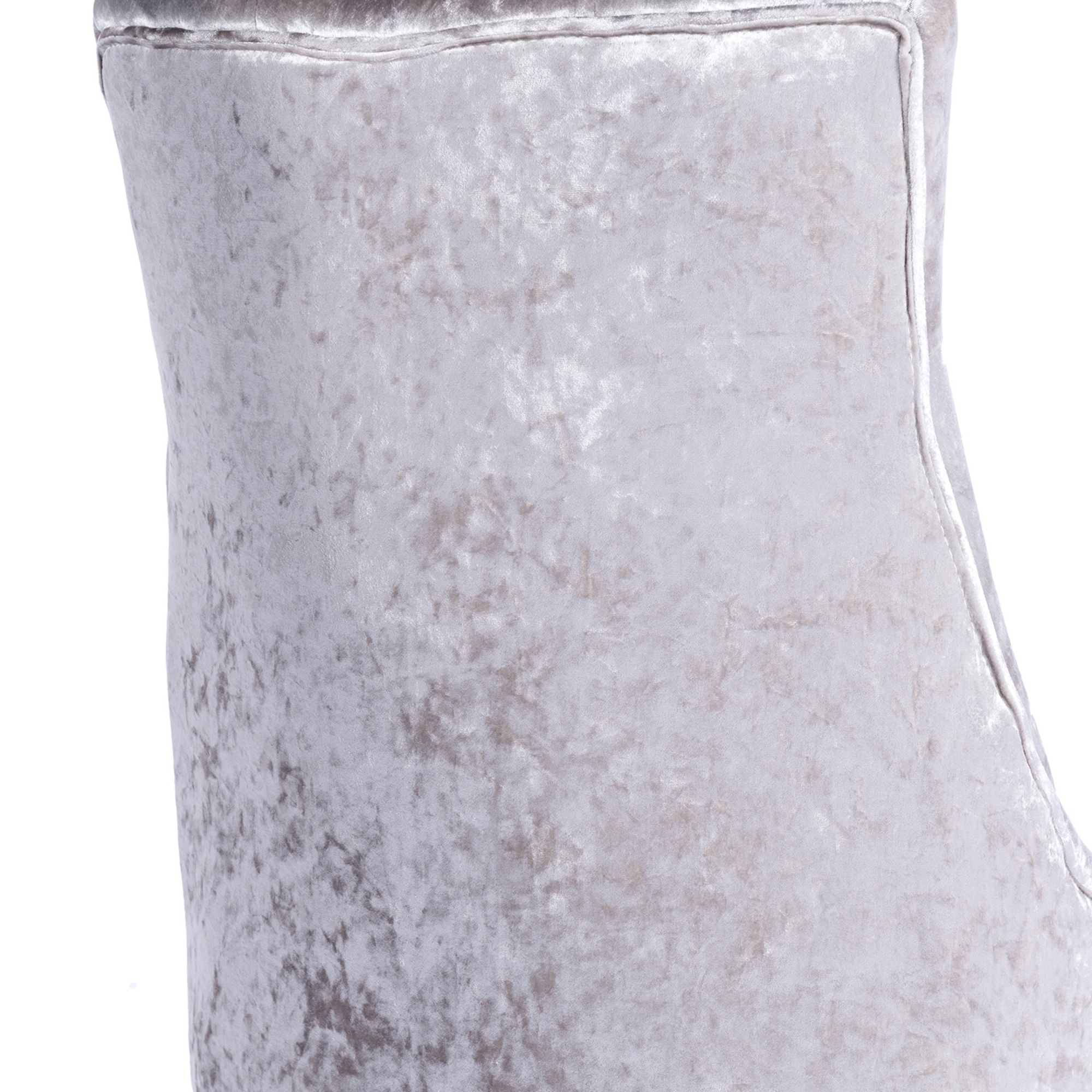 Crushed Velvet Dark Oak Leg Dining Chair