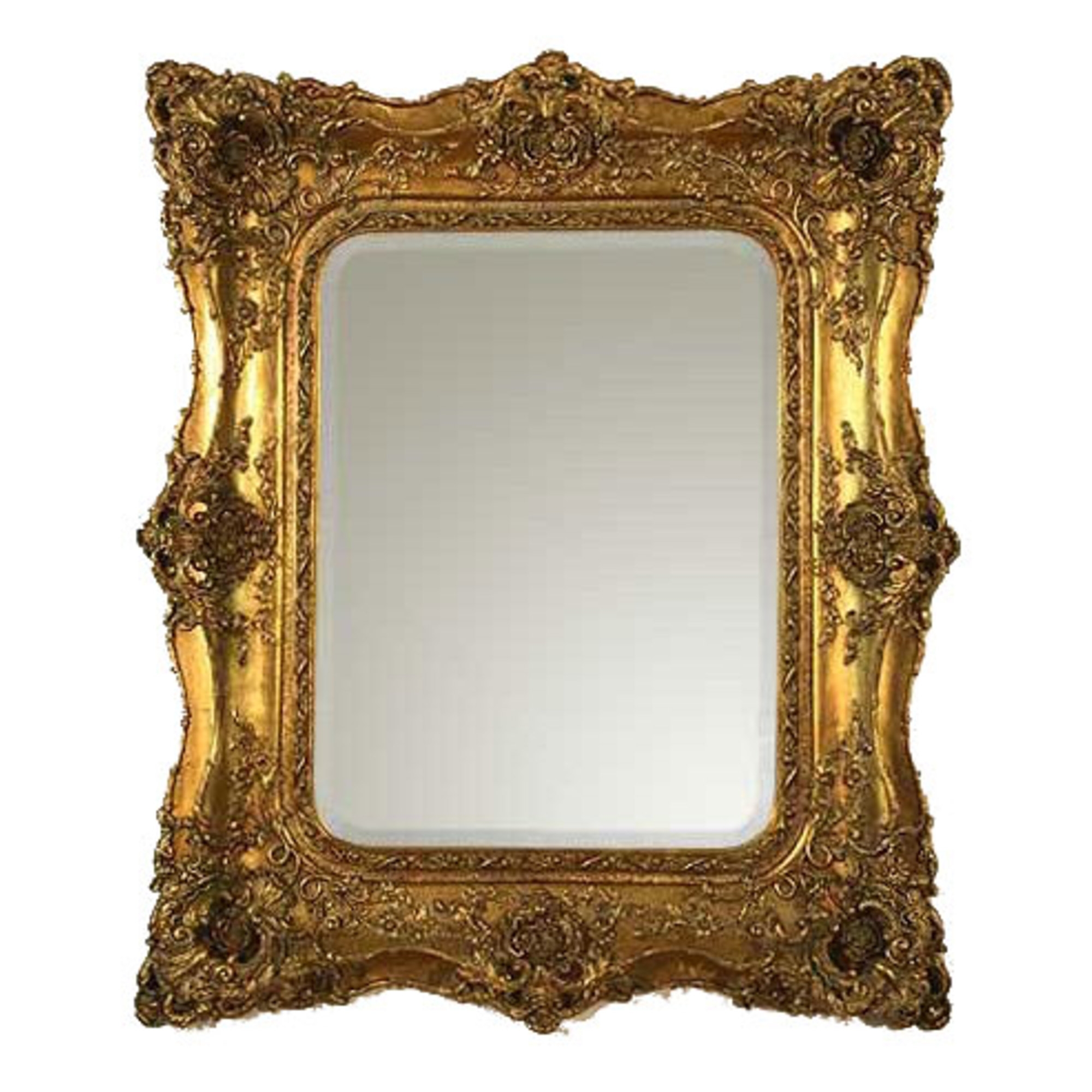 Rosetti Baroque Gold Gilt Leaf Double Framed Decorative Wall Bedroom Mirror