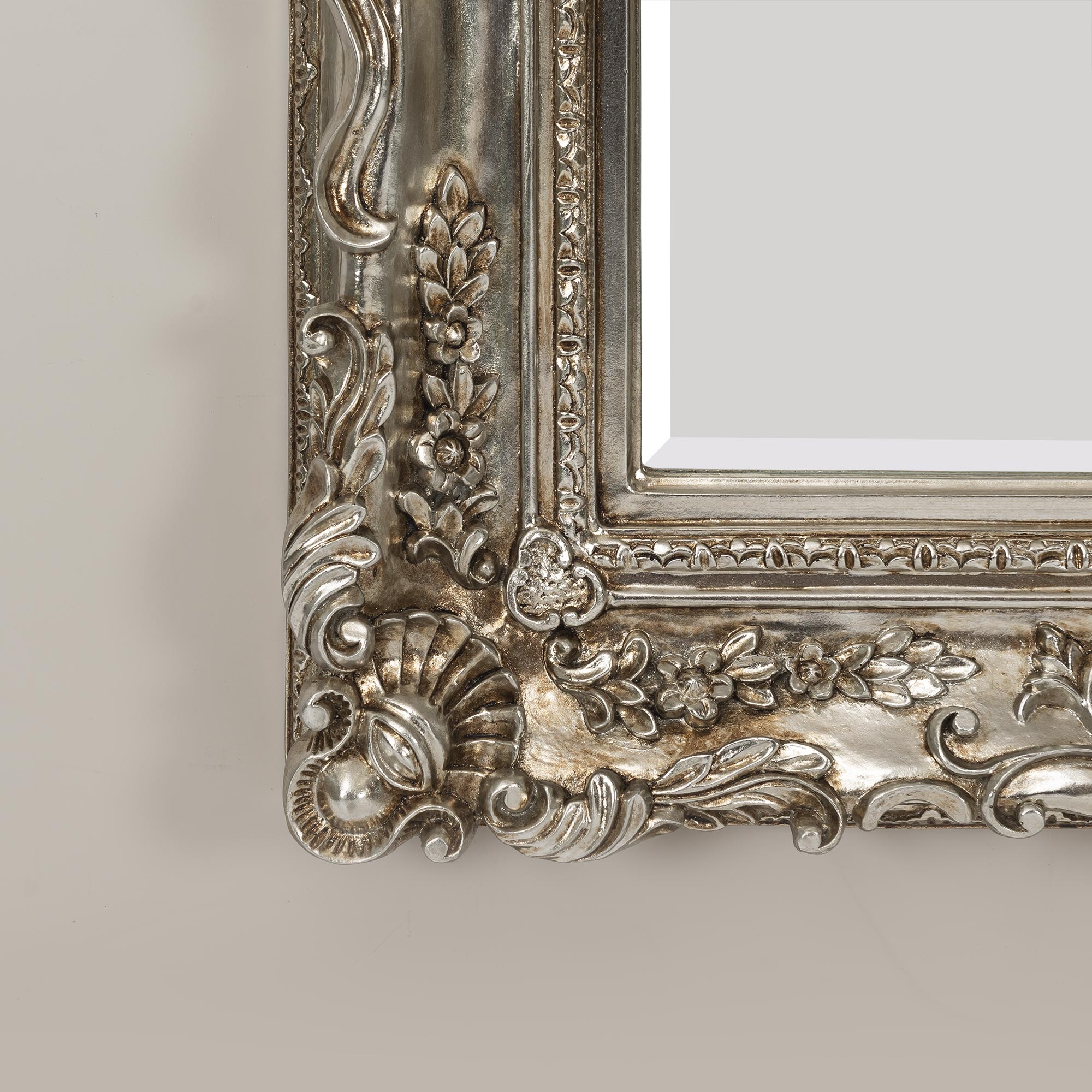 Estella Silver Bevelled Floor Mirror