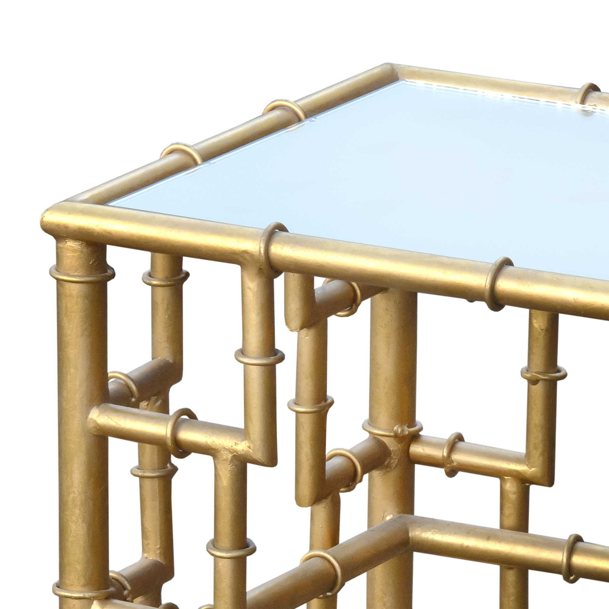 Gin Shu Metal Side Table - Gold
