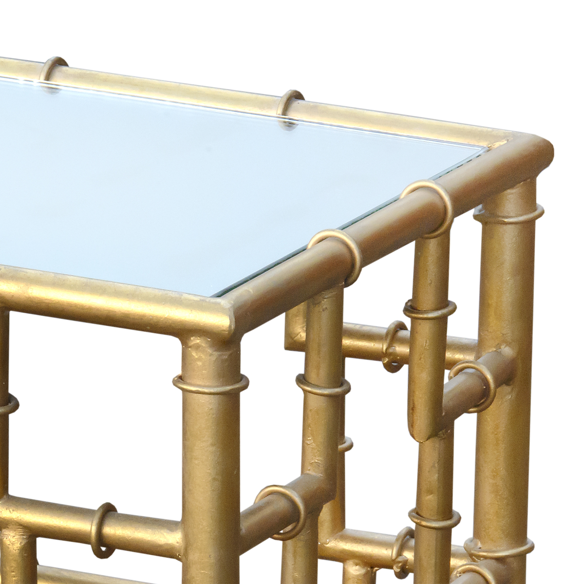Gin Shu Metal Side Table - Gold