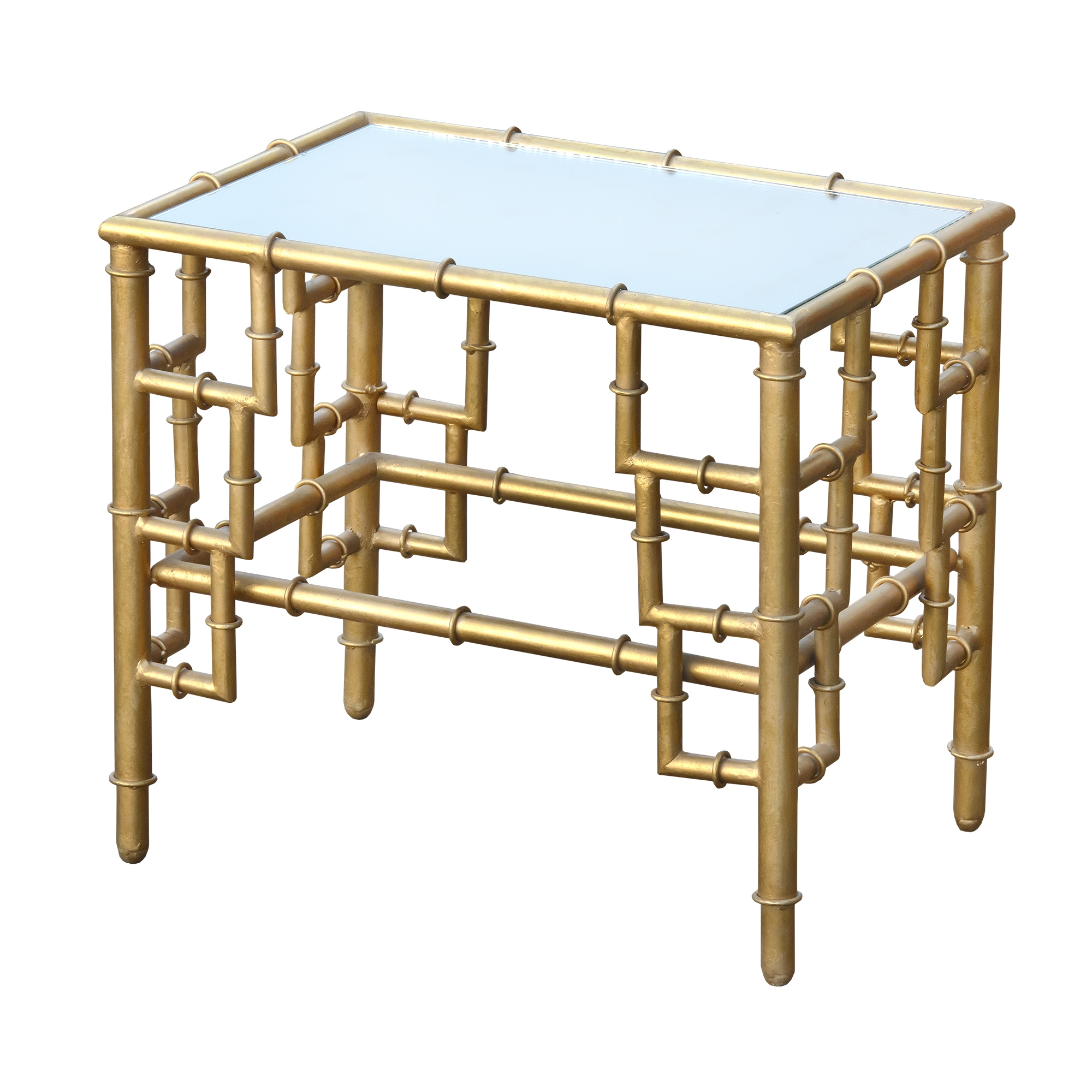 Gin Shu Metal Side Table - Gold