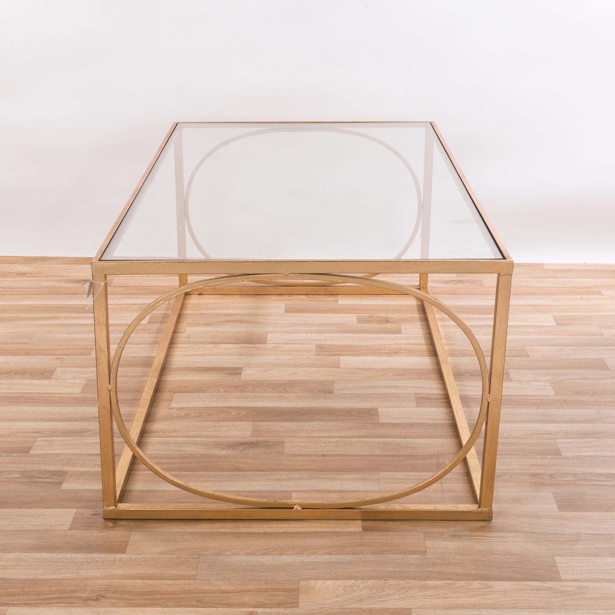 Gin Shu Metal Coffee Table - Gold Gilt Leaf