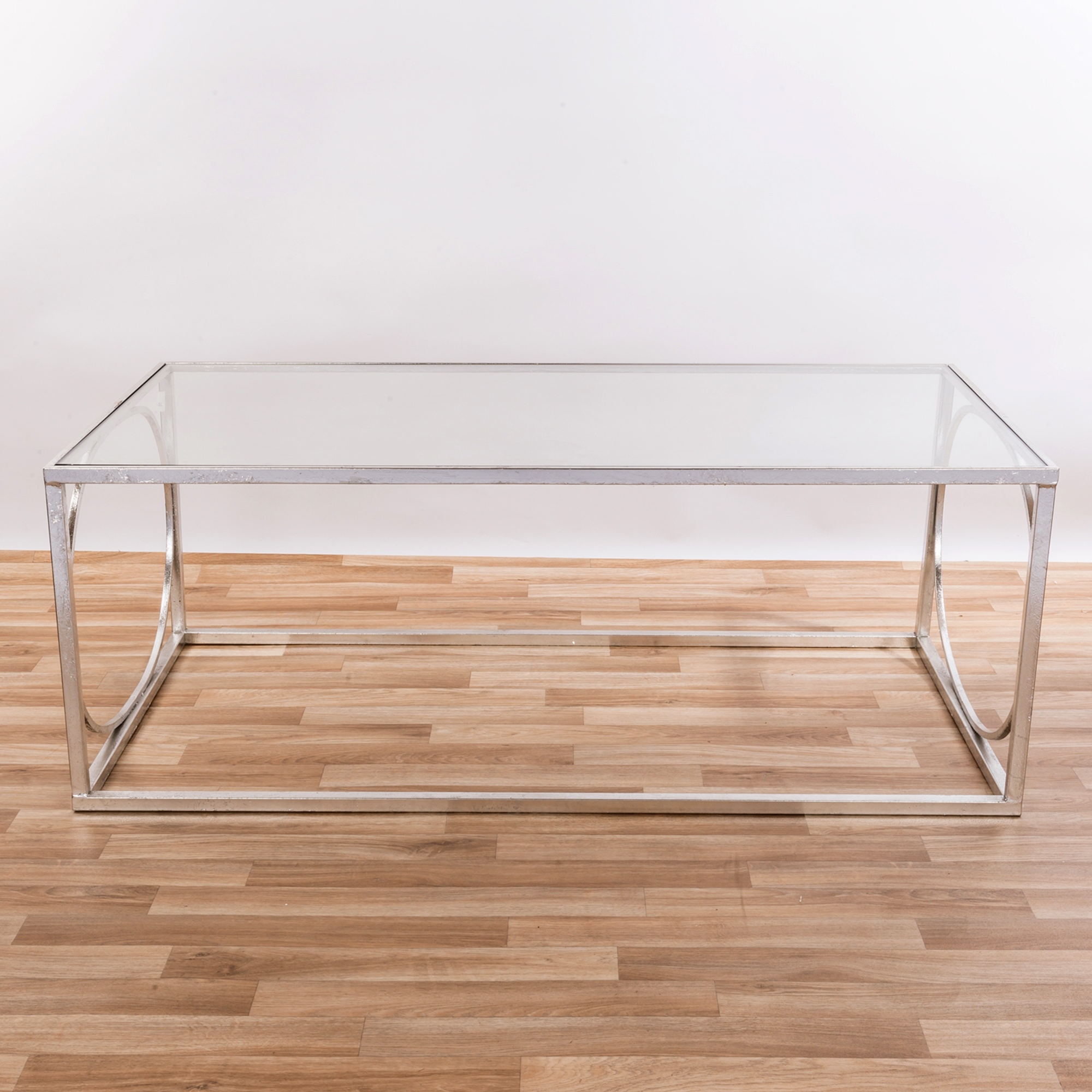 Gin Shu Metal Coffee Table - Silver Gilt Leaf