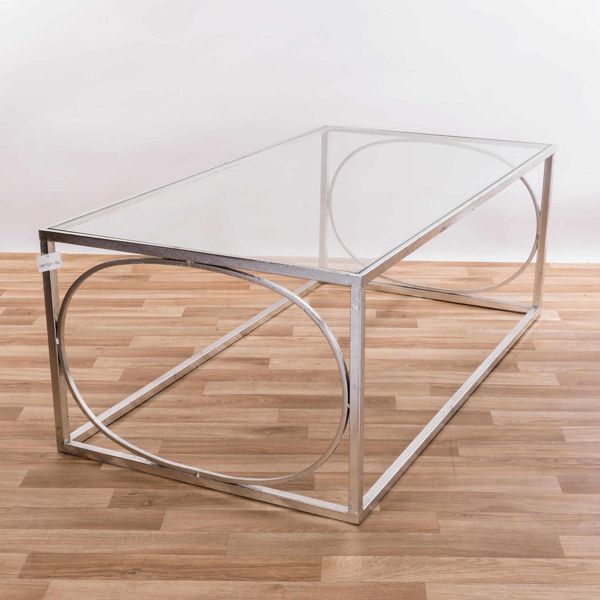 Gin Shu Metal Coffee Table - Silver Gilt Leaf