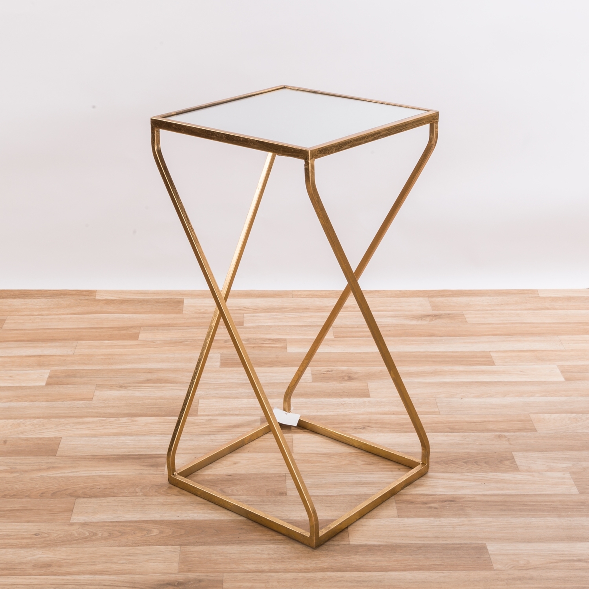 Gin Shu Metal Side Table - Gold Gilt Leaf