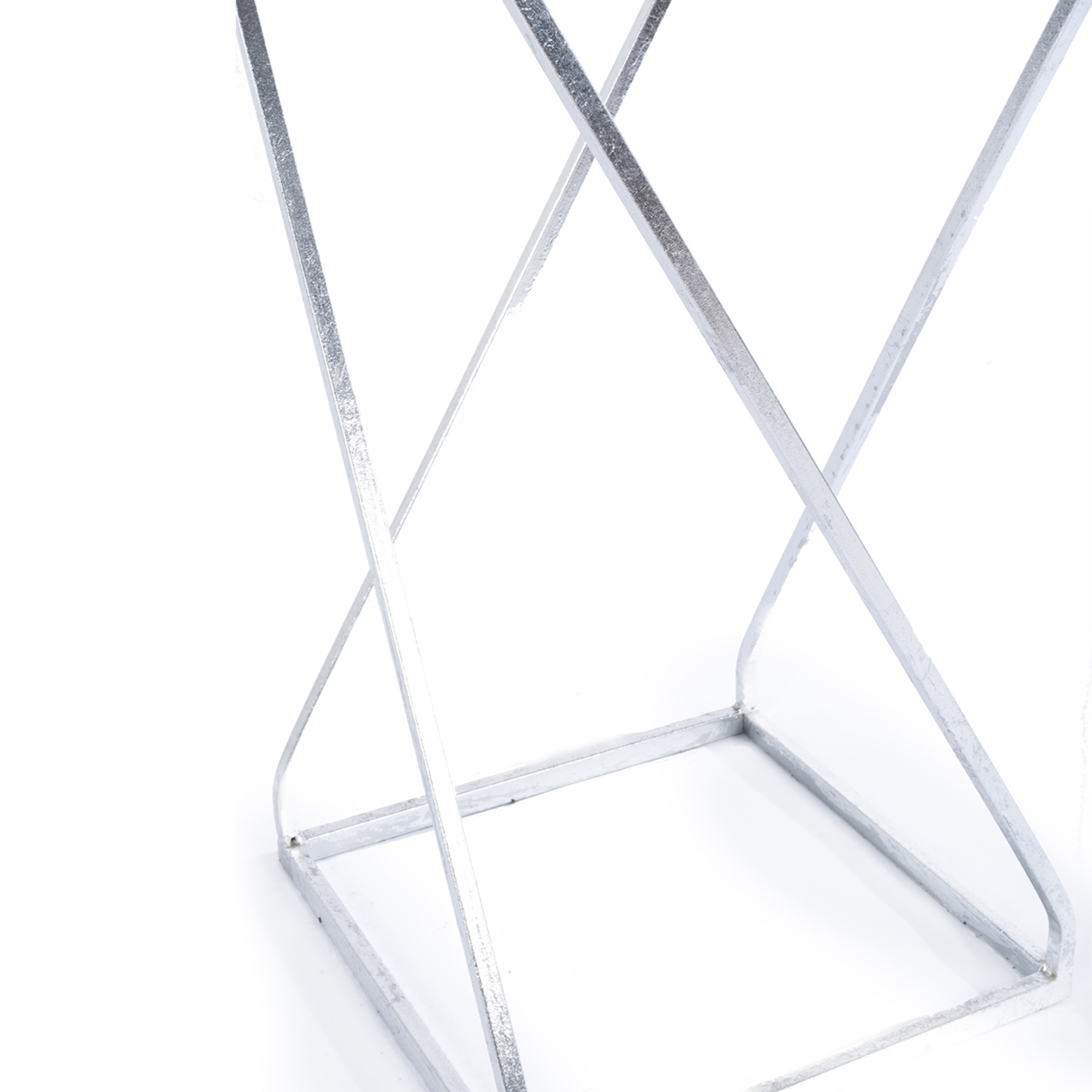 Gin Shu Metal Side Table - Silver Gilt Leaf