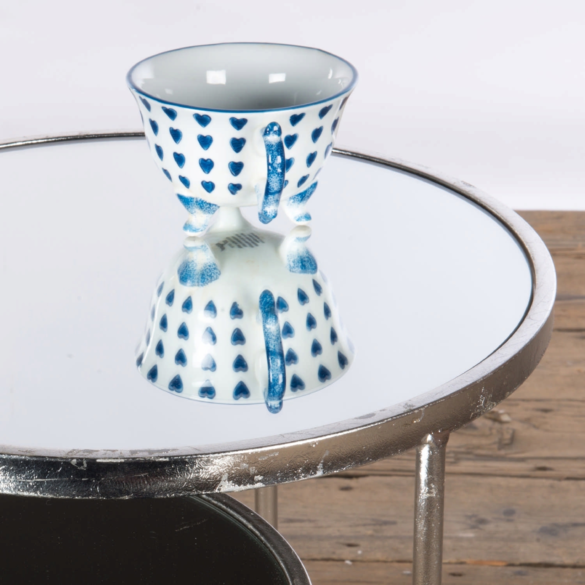 Gin Shu Metal Nest of Tables - Silver Gilt Leaf